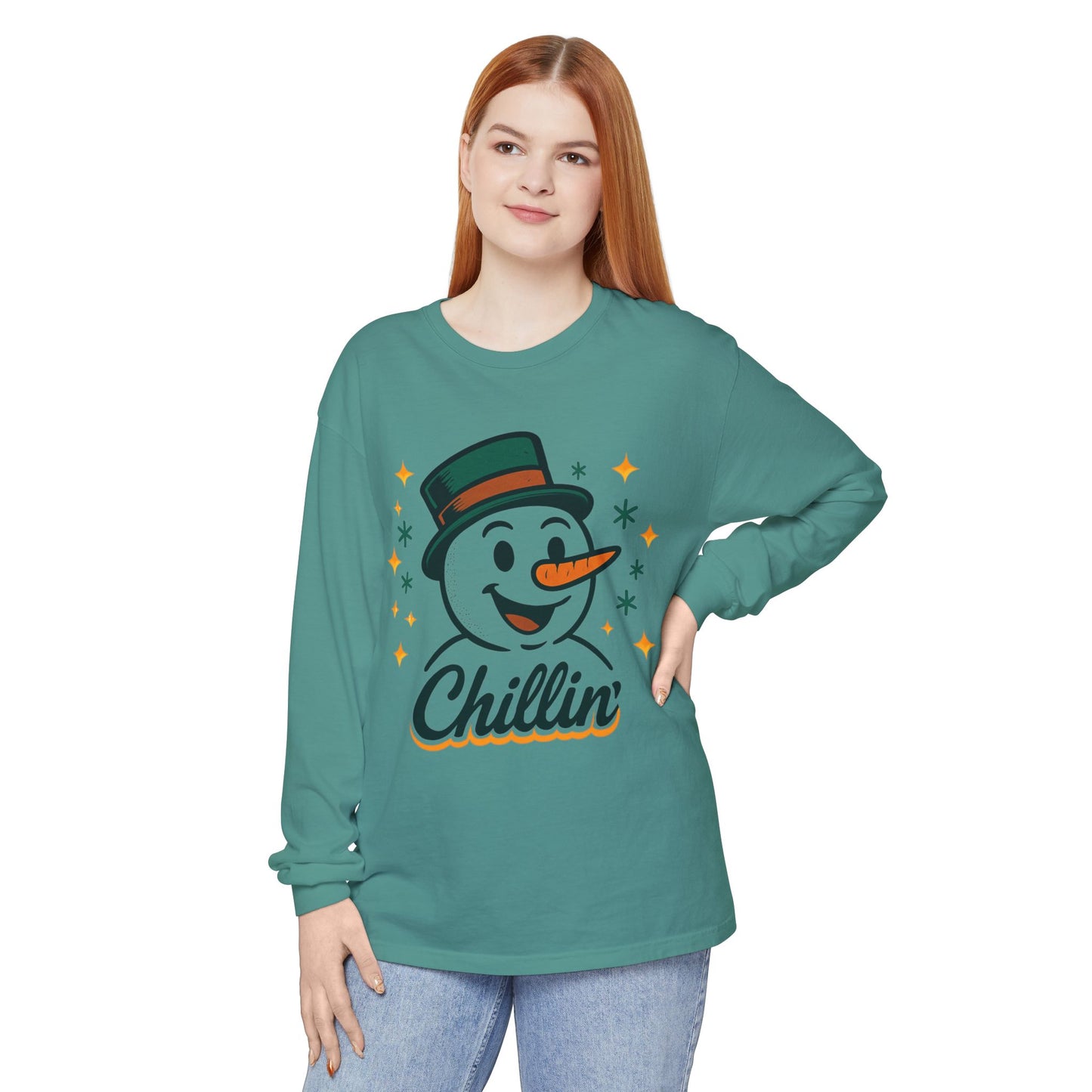 Unisex Garment-dyed Long Sleeve T-Shirt