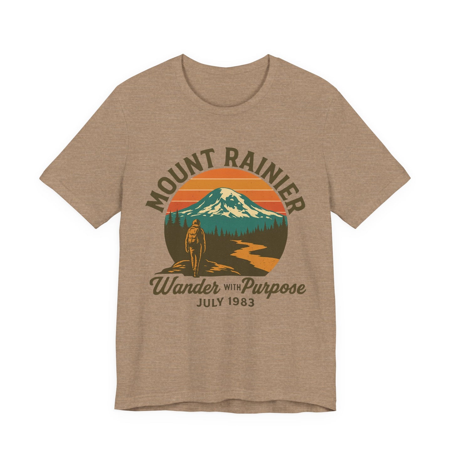 Adventure Tee - Wander with Purpose Retro Hiker
