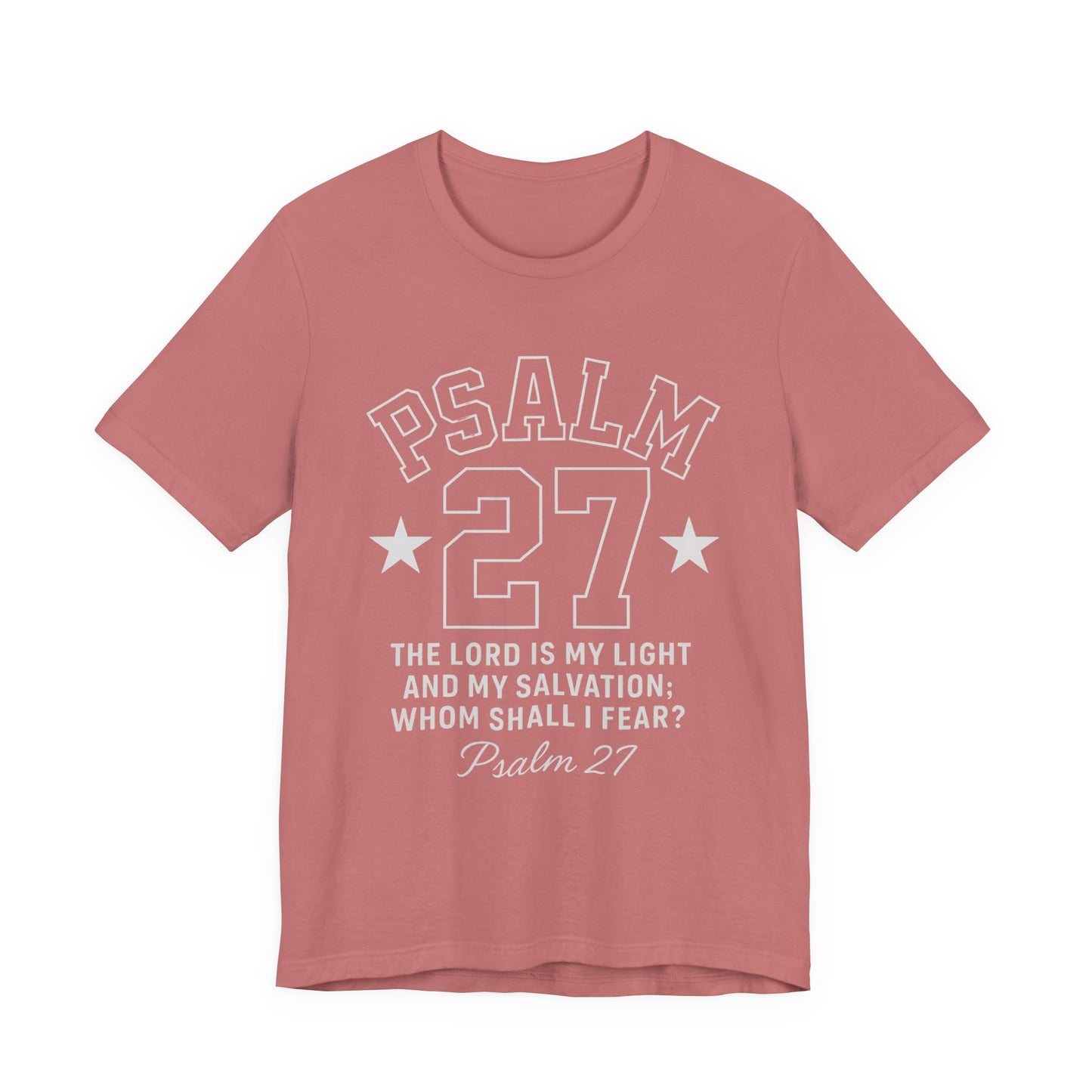 Unisex Jersey Tee - PSALM 27 Sporty Jersey Style Shirt
