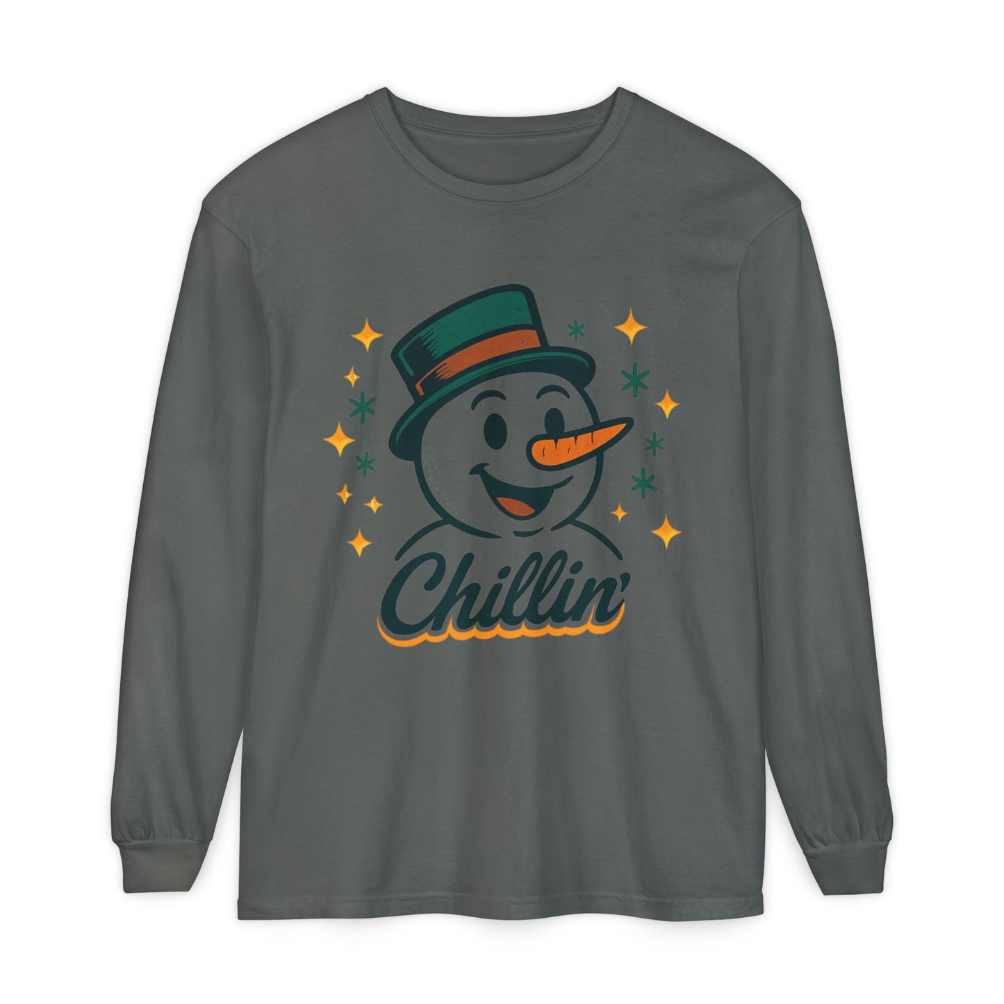 Unisex Garment-dyed Long Sleeve T-Shirt