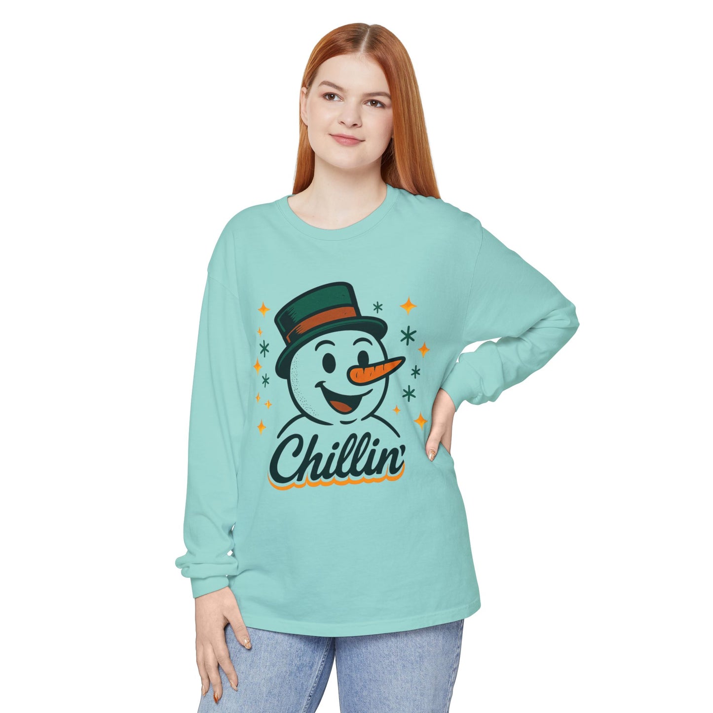 Unisex Garment-dyed Long Sleeve T-Shirt