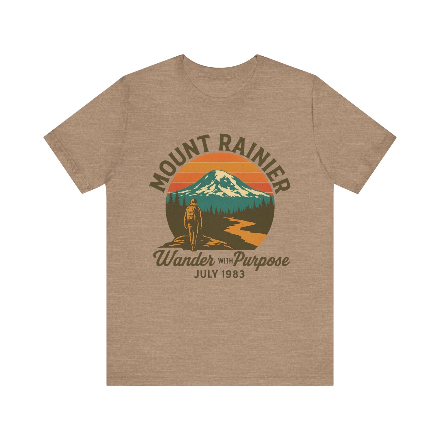 Adventure Tee - Wander with Purpose Retro Hiker