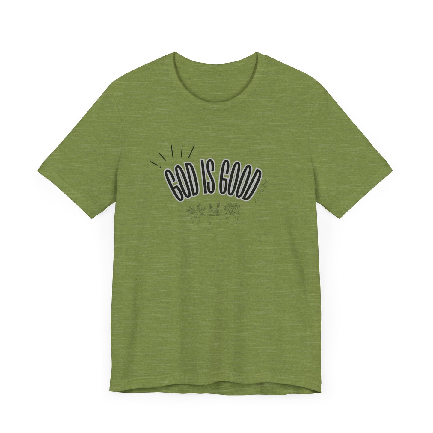 God is Good Unisex T-shirt with Flower Images