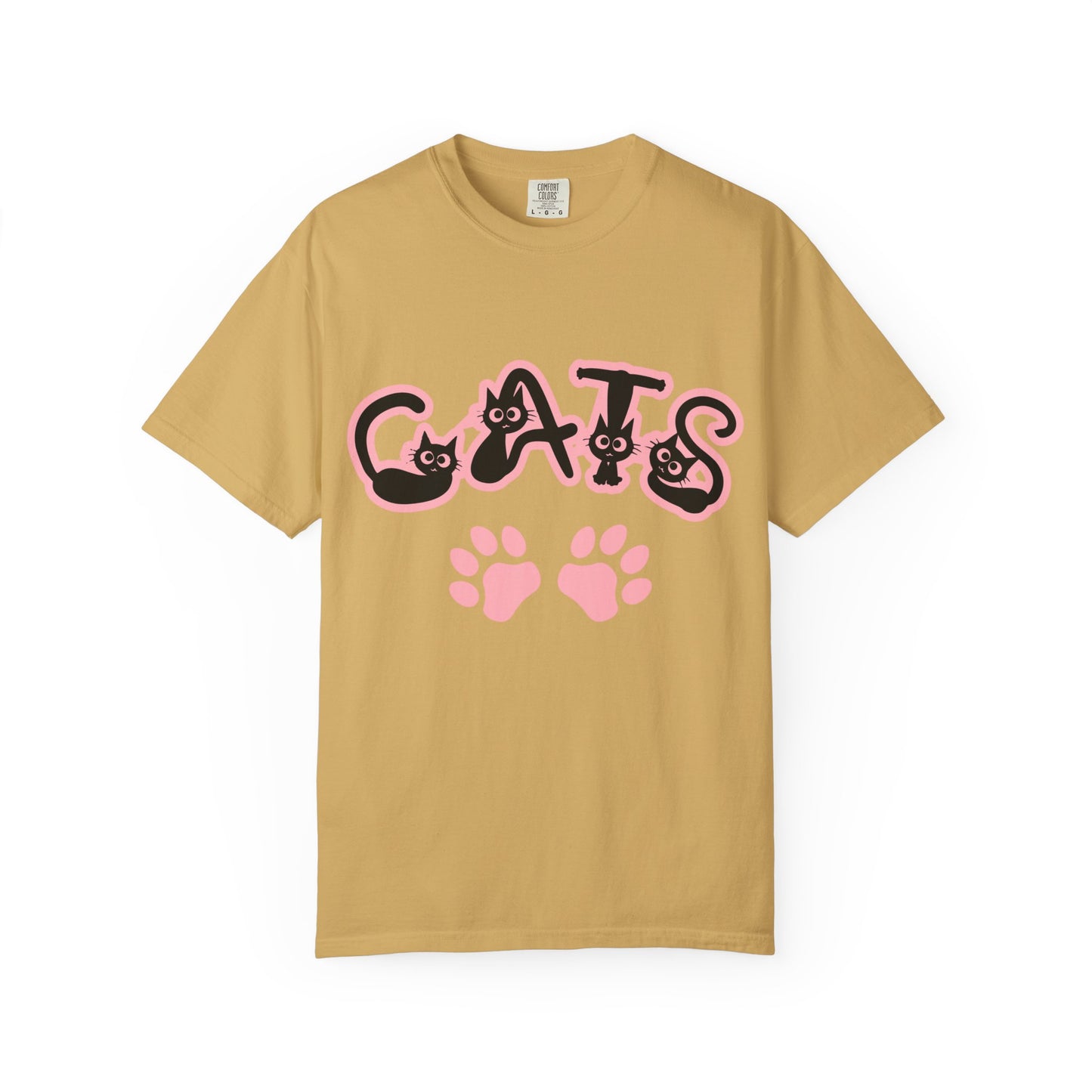 Cat Lover Unisex T-shirt with CATS Font Design