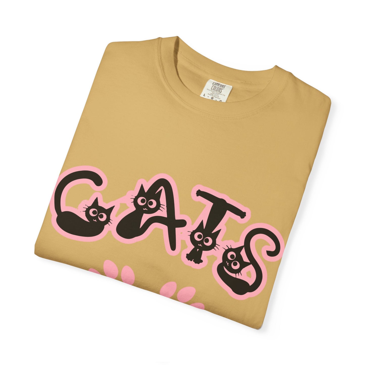 Cat Lover Unisex T-shirt with CATS Font Design