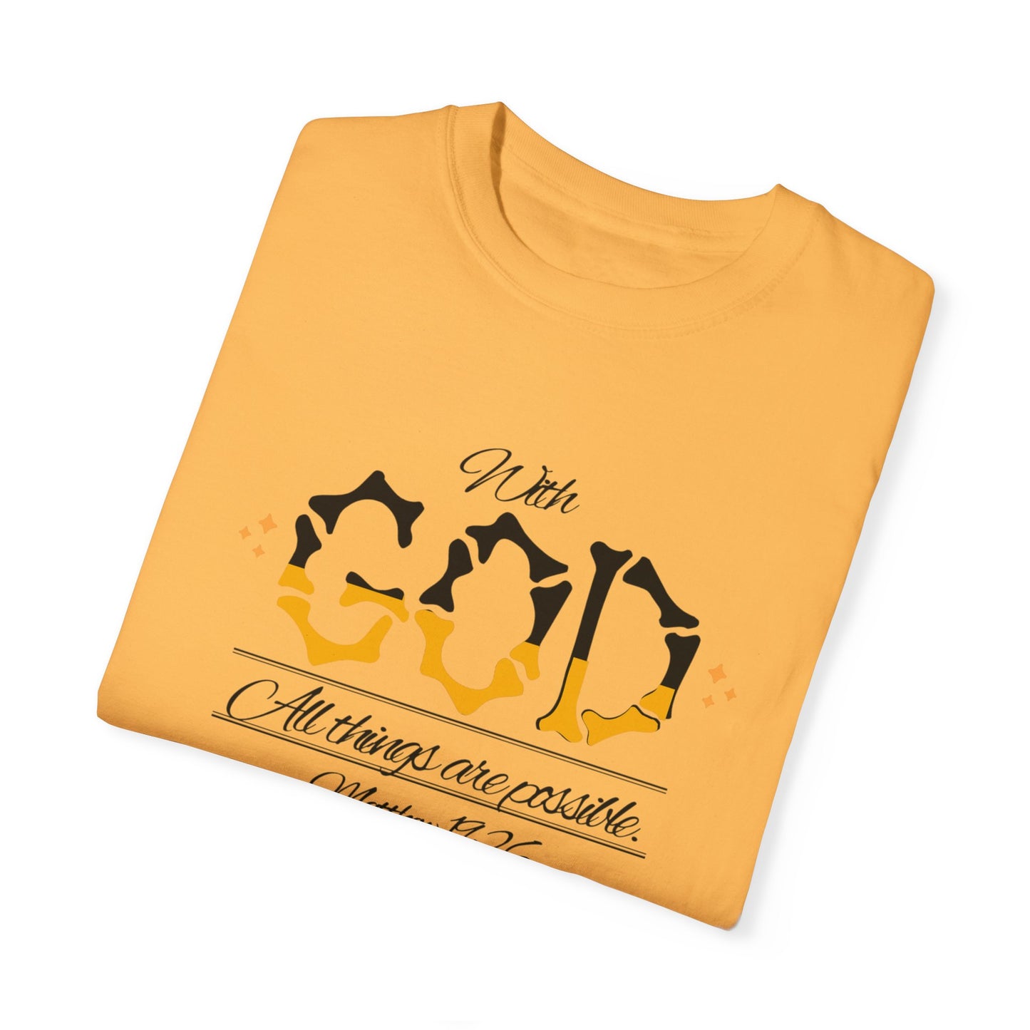 Hope-filled Unisex T-shirt with Matthew 29:16 Scripture