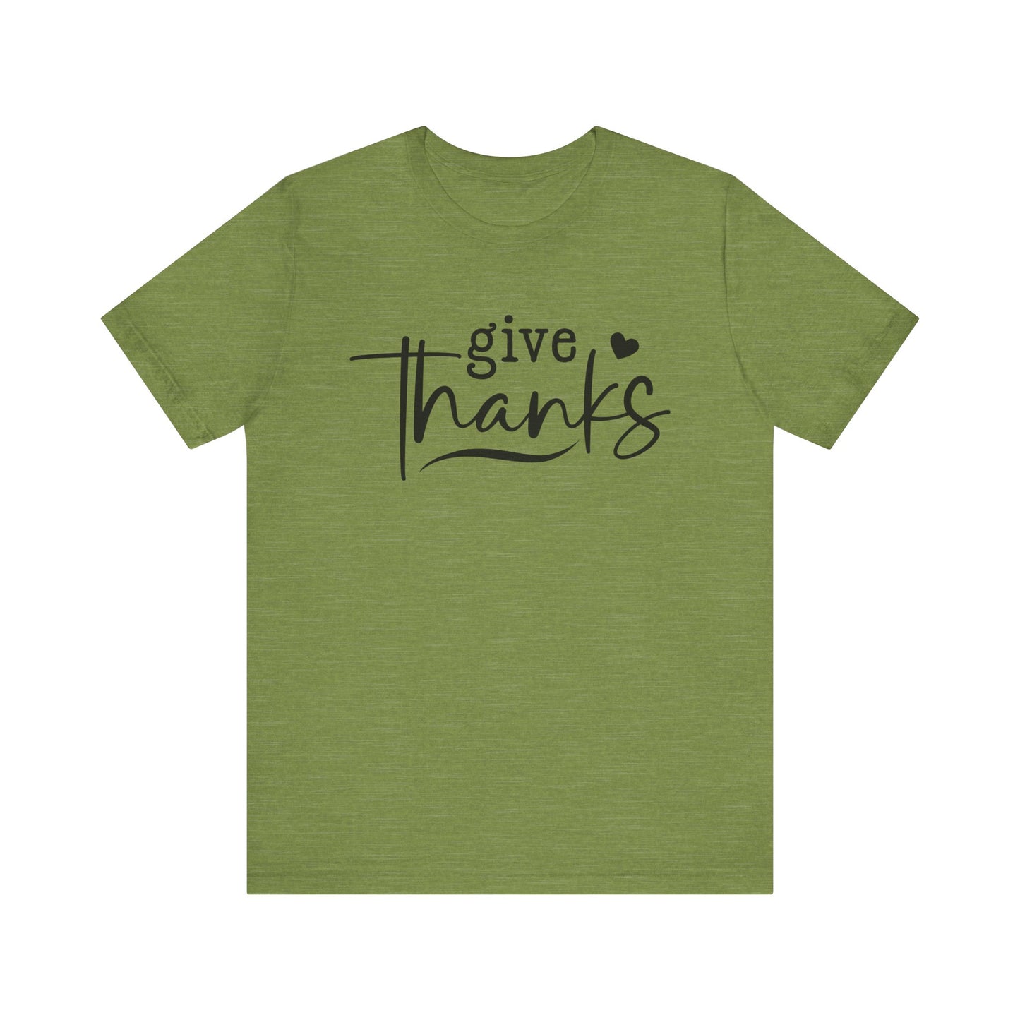 T-Shirt Give Thanks Simple Bold Unisex Tee