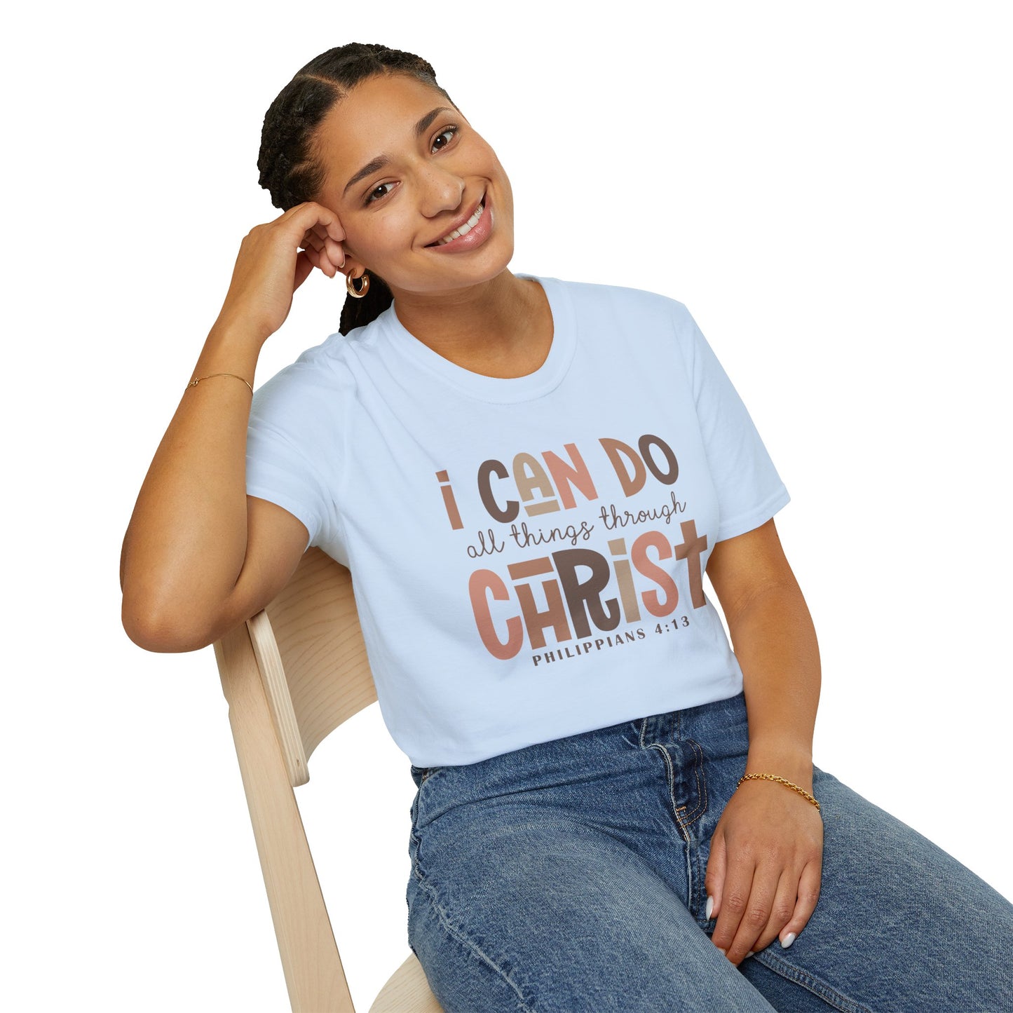 Faithful Unisex Tee with Inspirational Text - Earthtone Colors