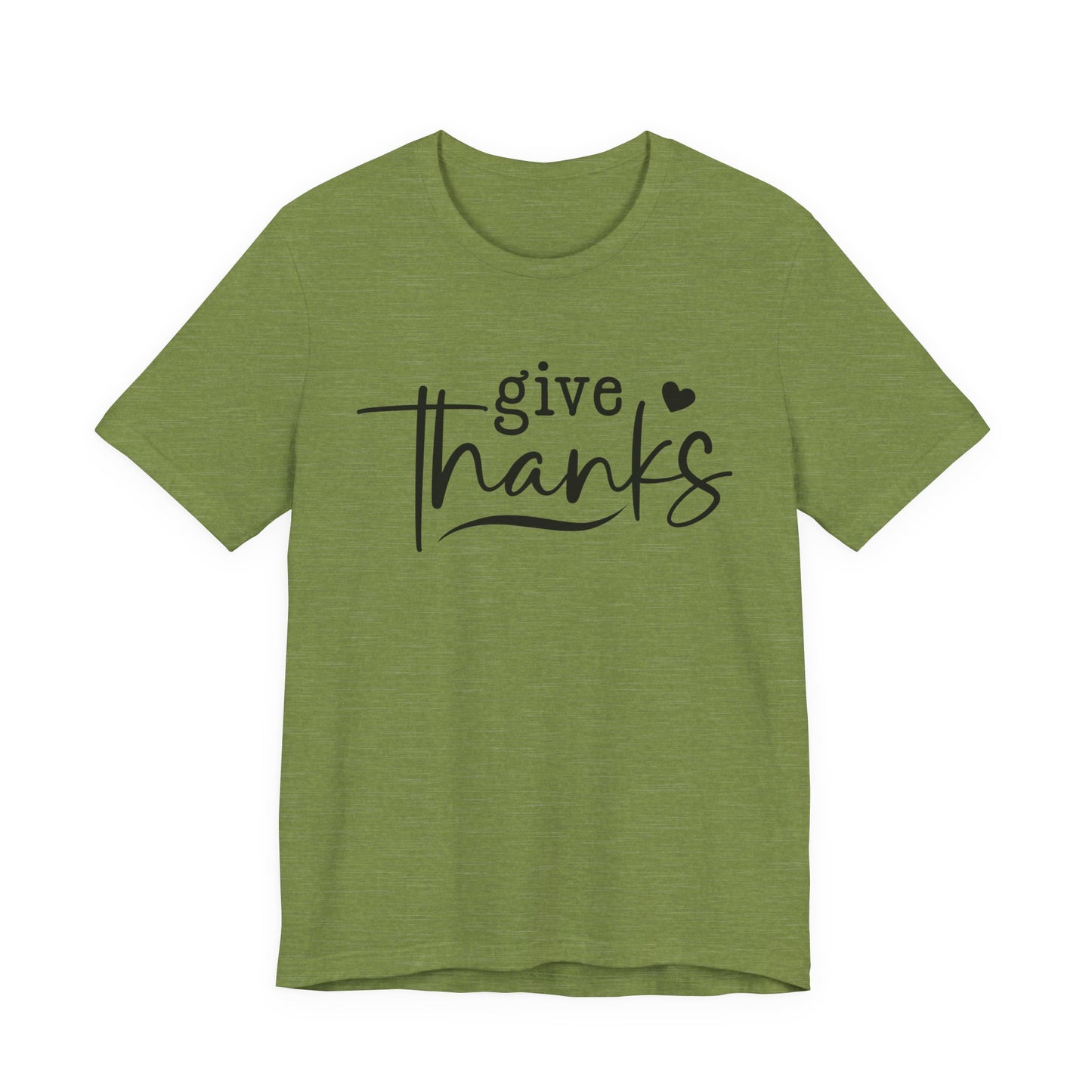 T-Shirt Give Thanks Simple Bold Unisex Tee