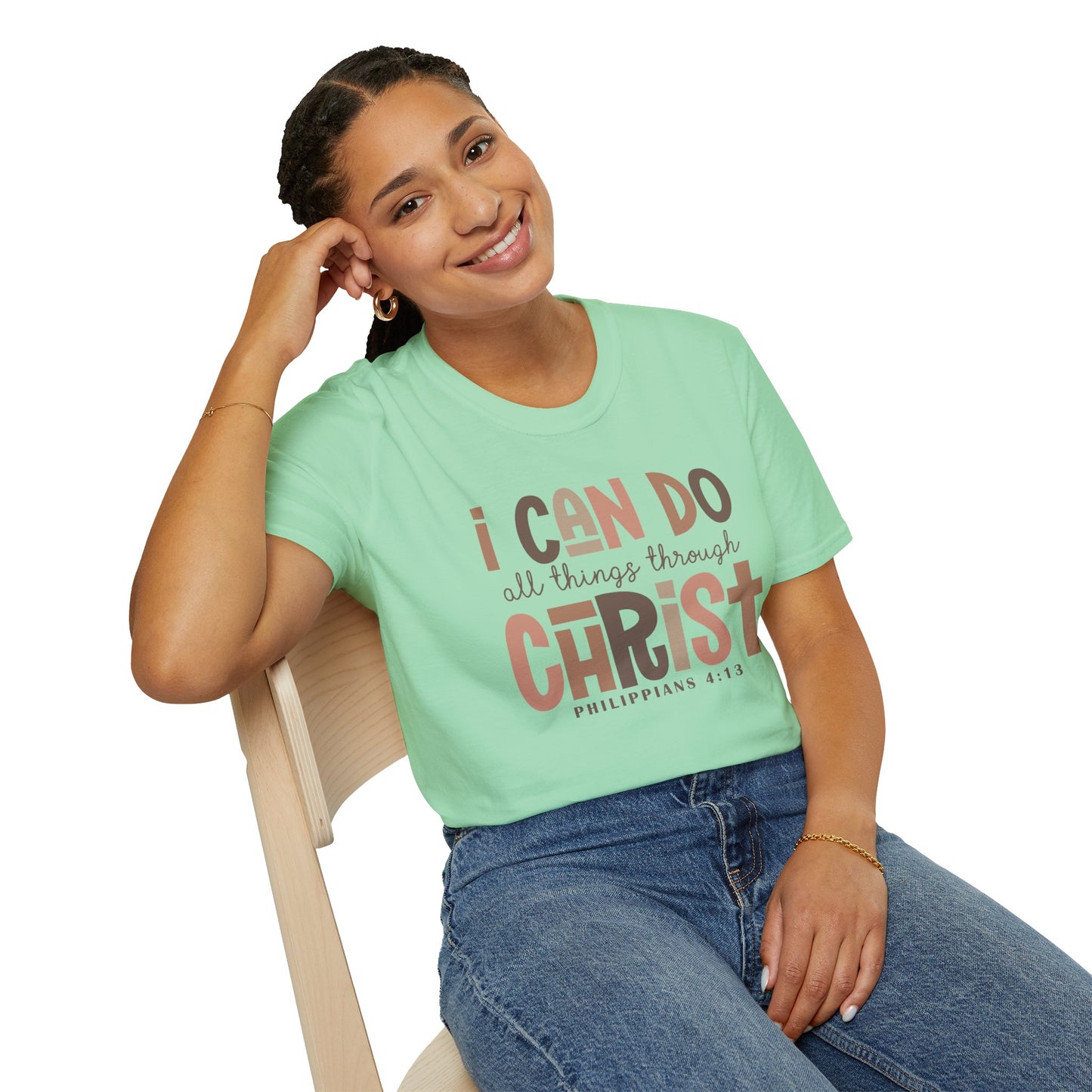 Faithful Unisex Tee with Inspirational Text - Earthtone Colors