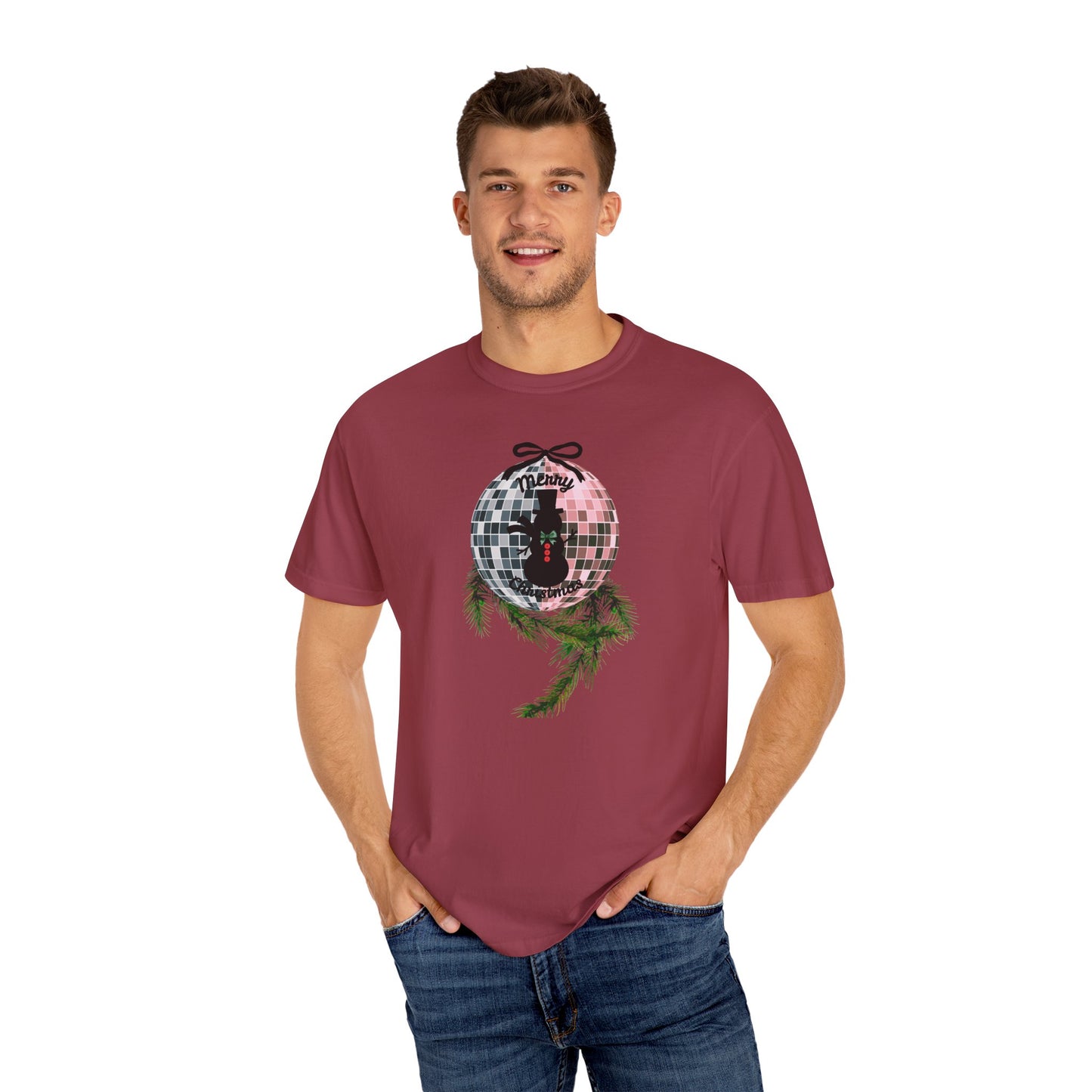 Christmas Disco Snowman T-shirt