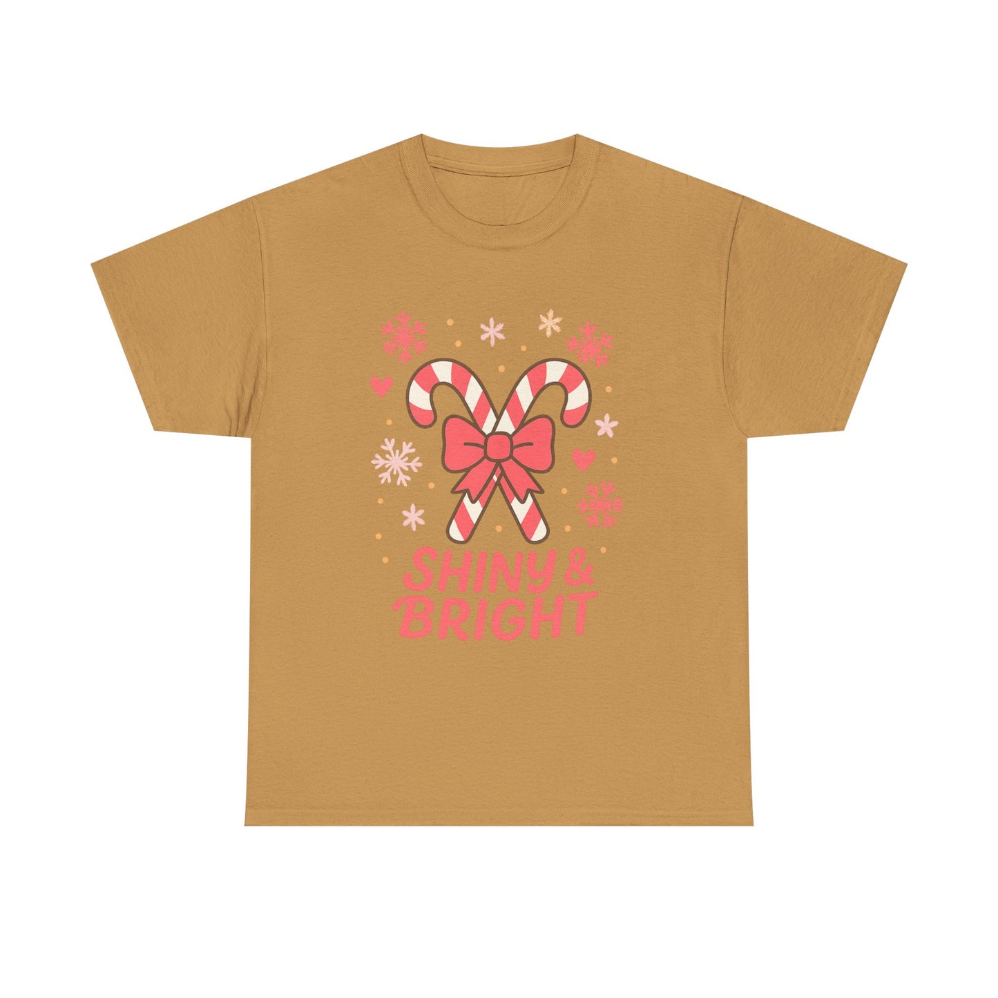 Candy Cane Christmas Tee, Holiday Shirt, Festive Unisex Cotton Tee, Merry and Bright T-Shirt, Gift for Christmas, Winter Apparel