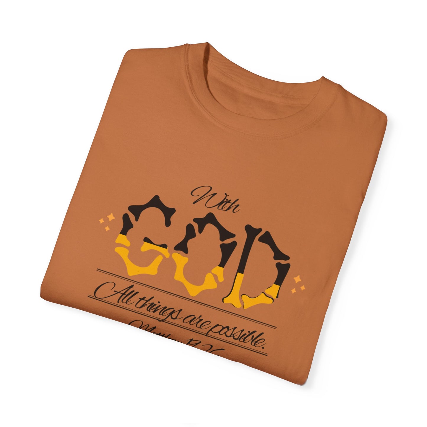 Hope-filled Unisex T-shirt with Matthew 29:16 Scripture