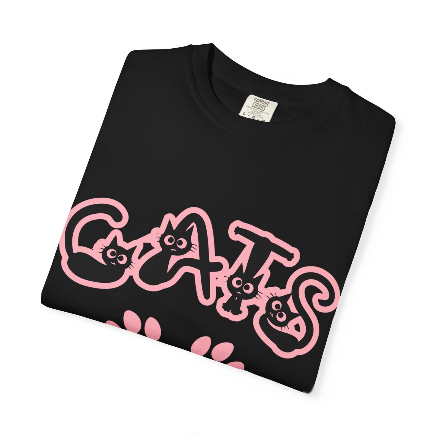 Cat Lover Unisex T-shirt with CATS Font Design