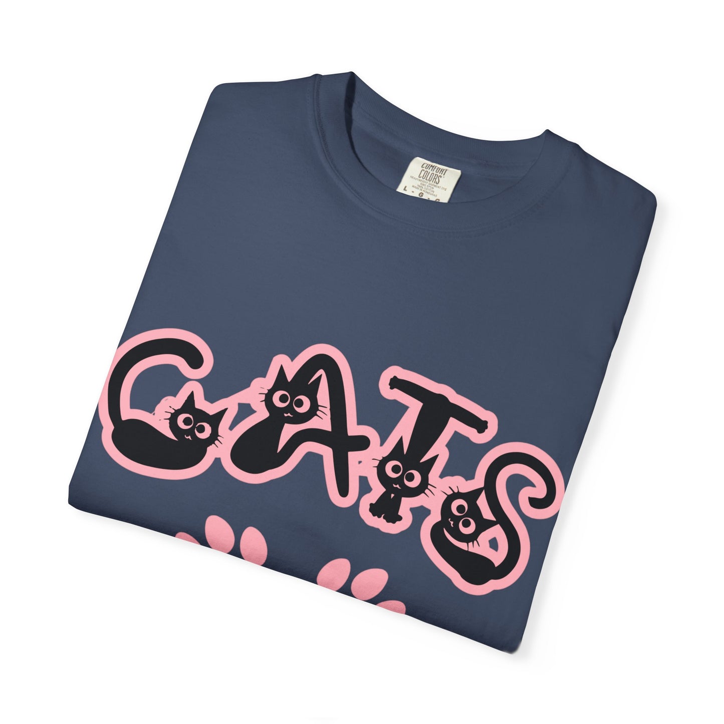 Cat Lover Unisex T-shirt with CATS Font Design