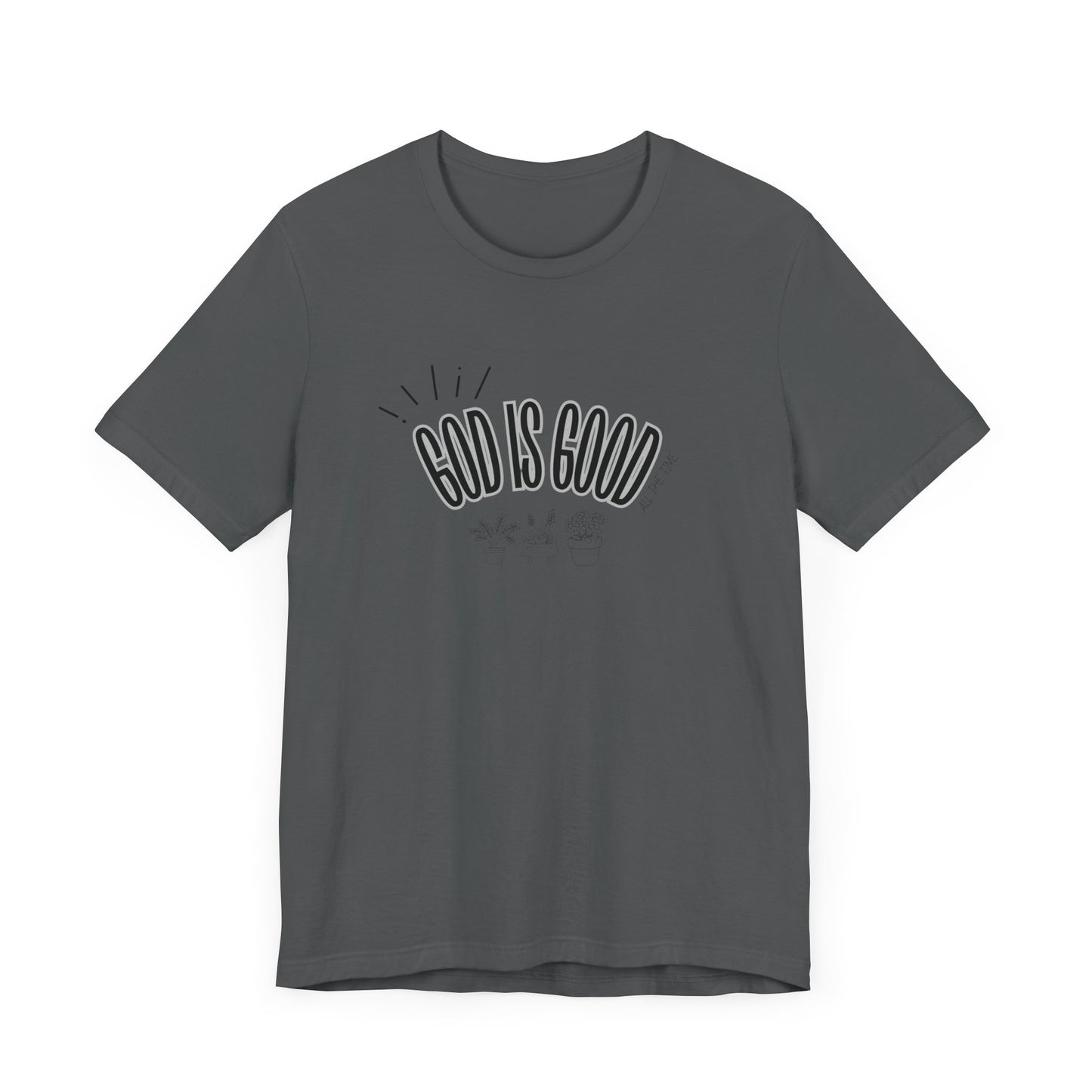 God is Good Unisex T-shirt with Flower Images