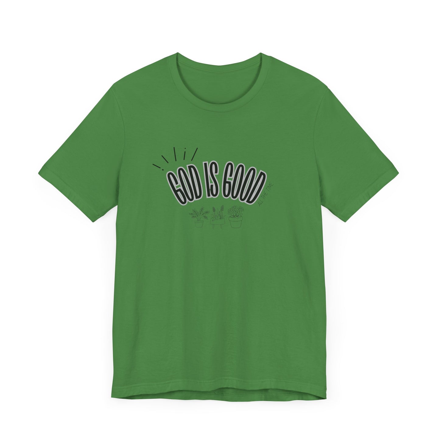 God is Good Unisex T-shirt with Flower Images