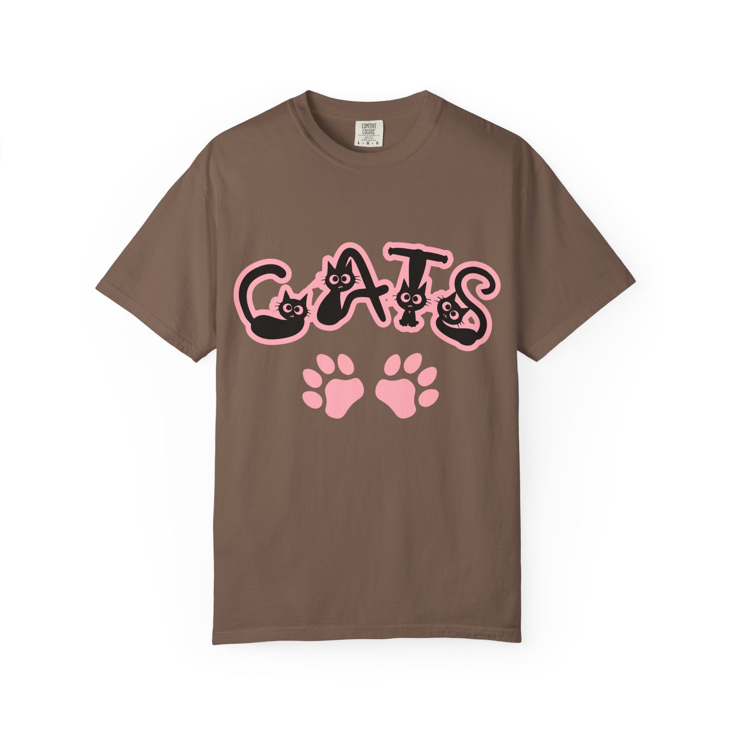 Cat Lover Unisex T-shirt with CATS Font Design