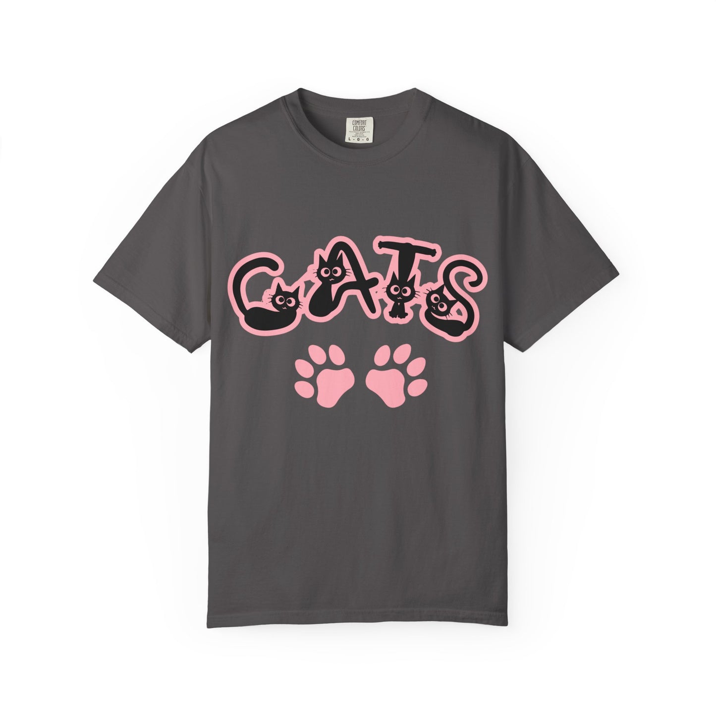 Cat Lover Unisex T-shirt with CATS Font Design