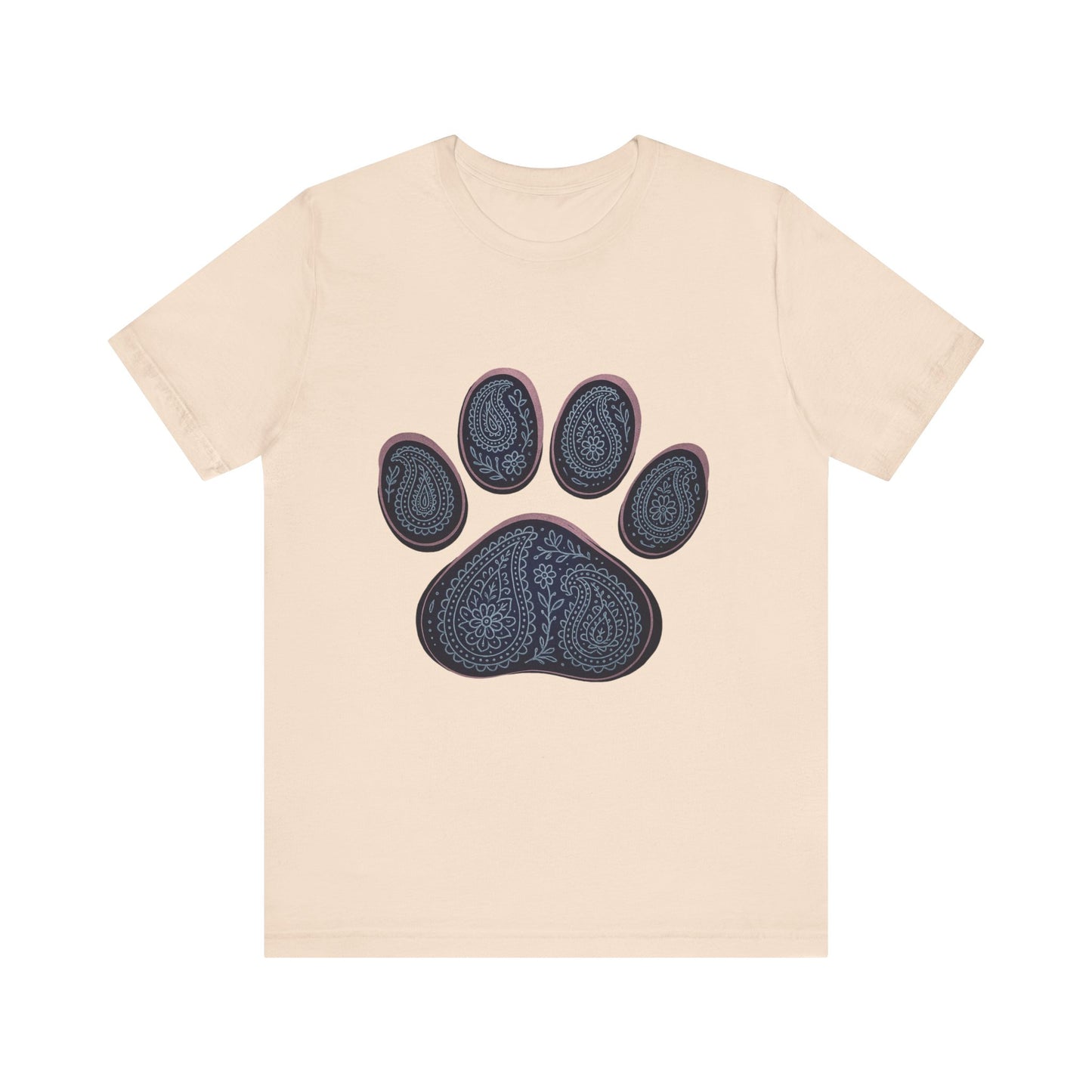 Blue Paisley Paw Tee