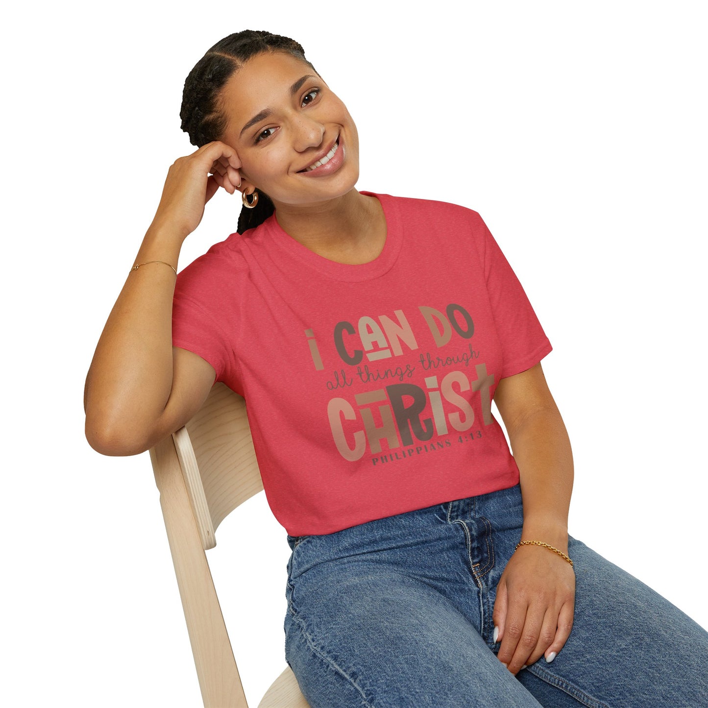 Faithful Unisex Tee with Inspirational Text - Earthtone Colors
