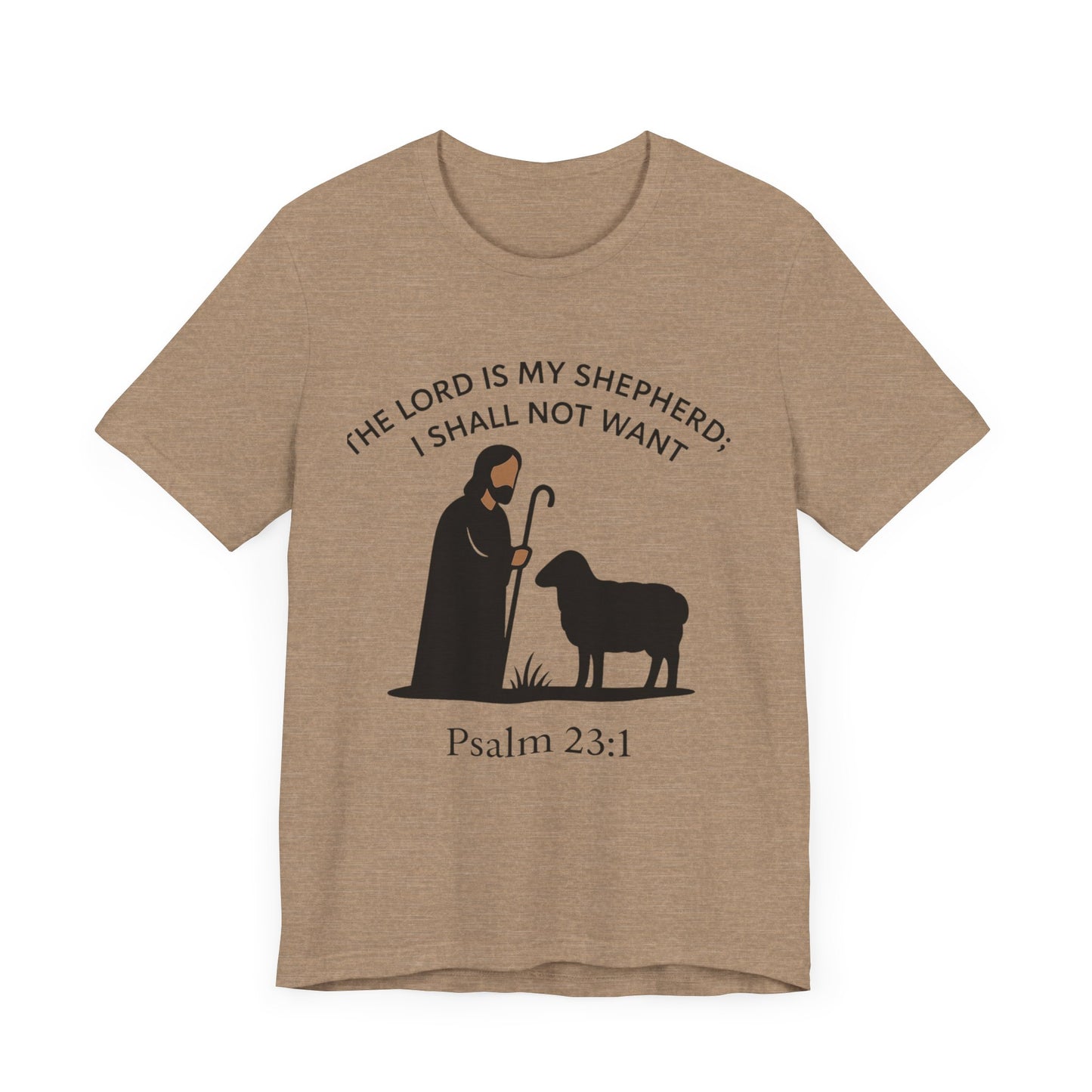 Christian Tee - Jesus Shepard and Black Sheep Design