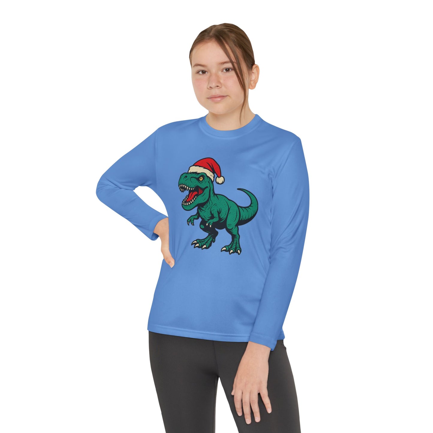 Long Sleeve Dinosaur Holiday Tee