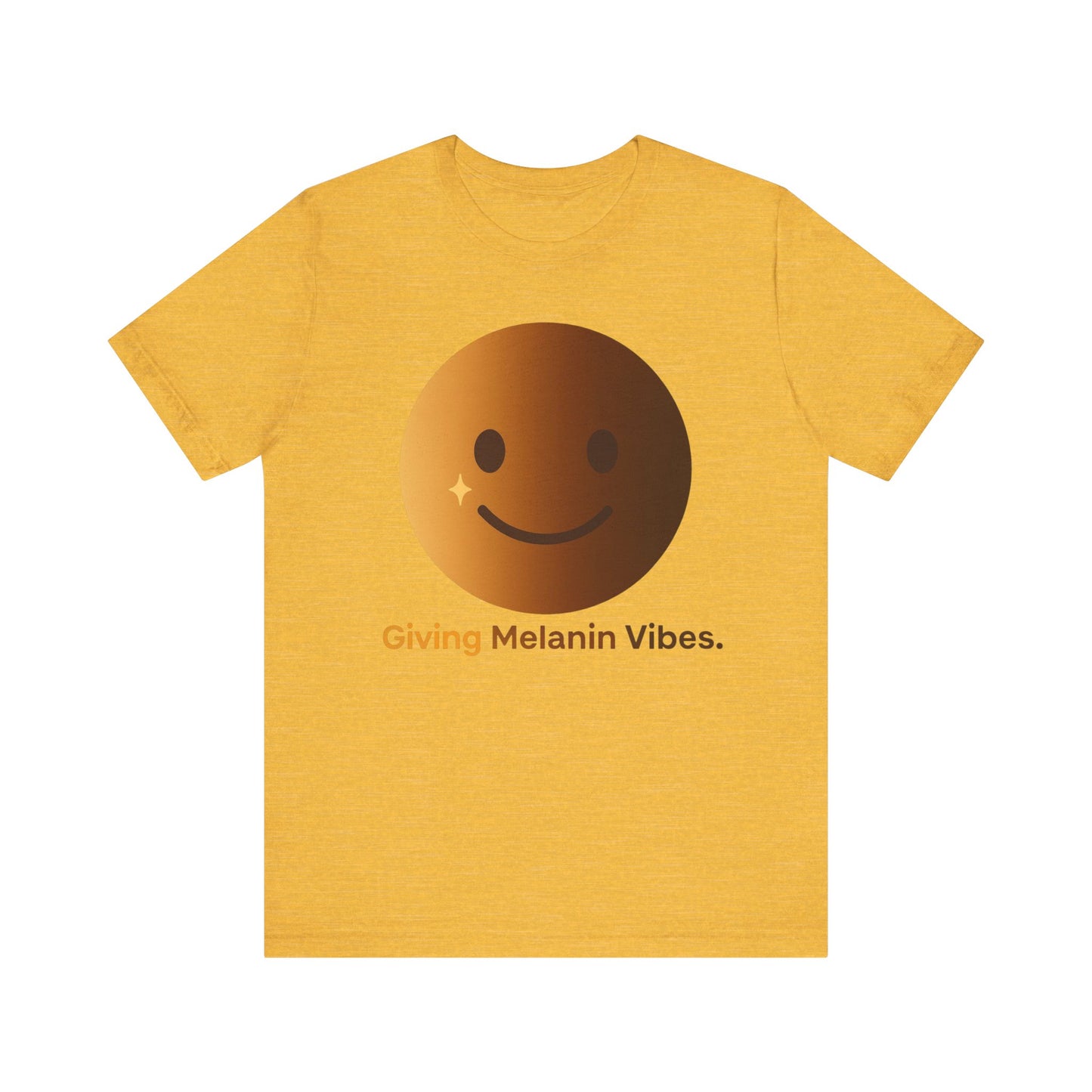 Melanated Emoji Tee- Giving Melanated Vibes- Style 1