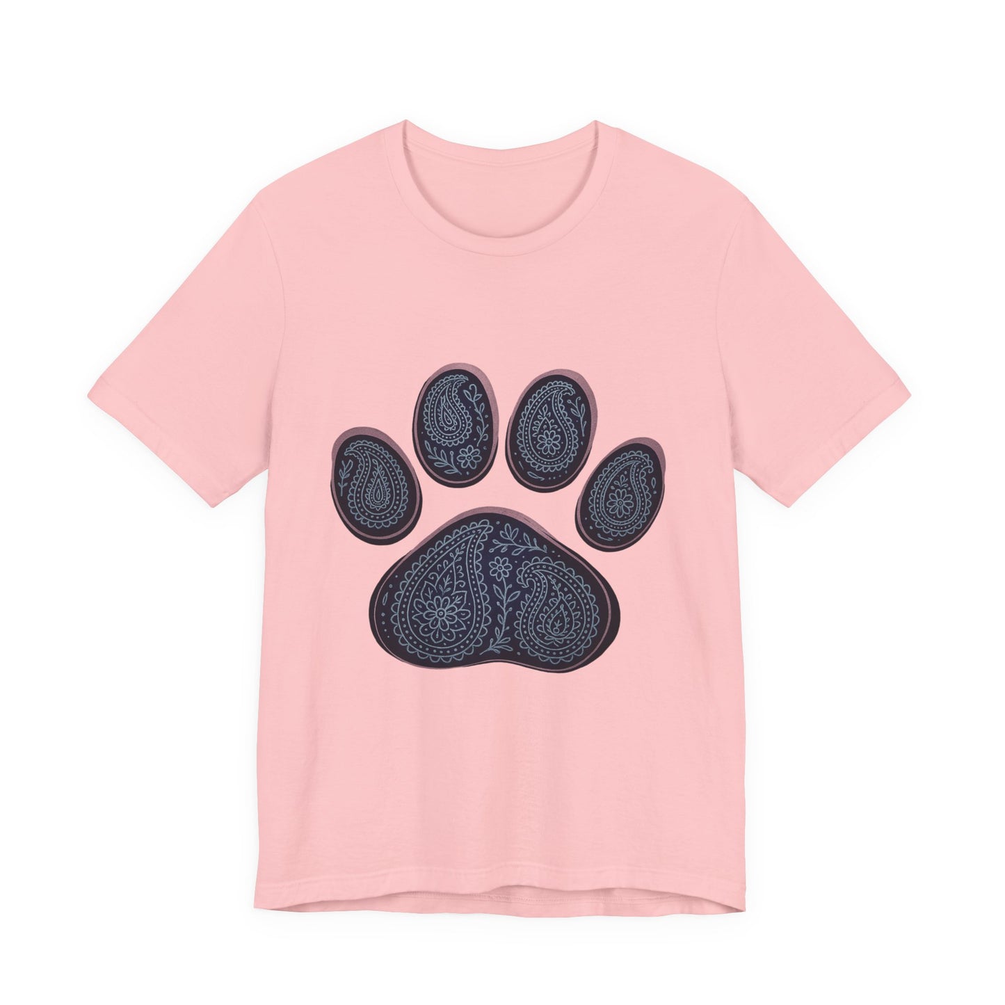 Blue Paisley Paw Tee