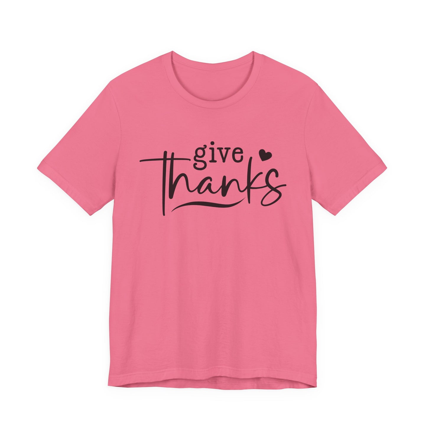 T-Shirt Give Thanks Simple Bold Unisex Tee