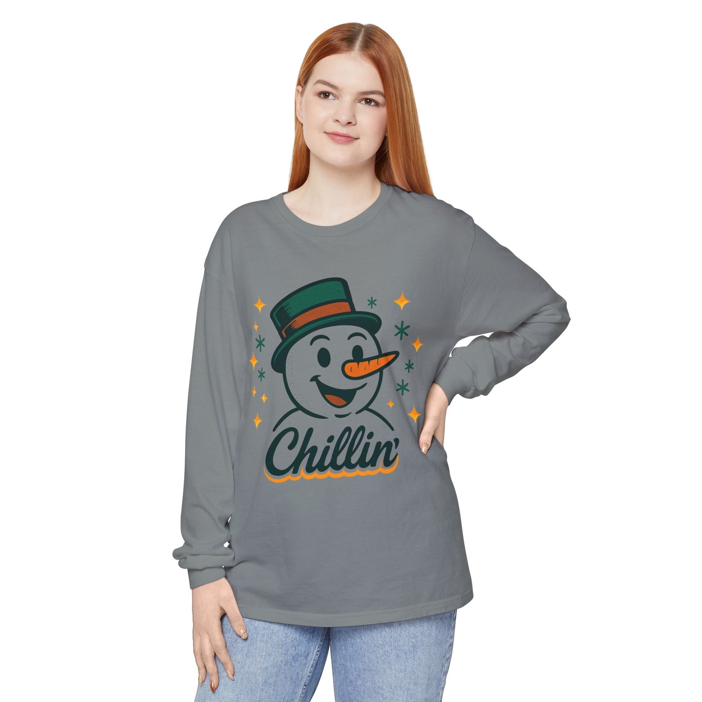 Unisex Garment-dyed Long Sleeve T-Shirt