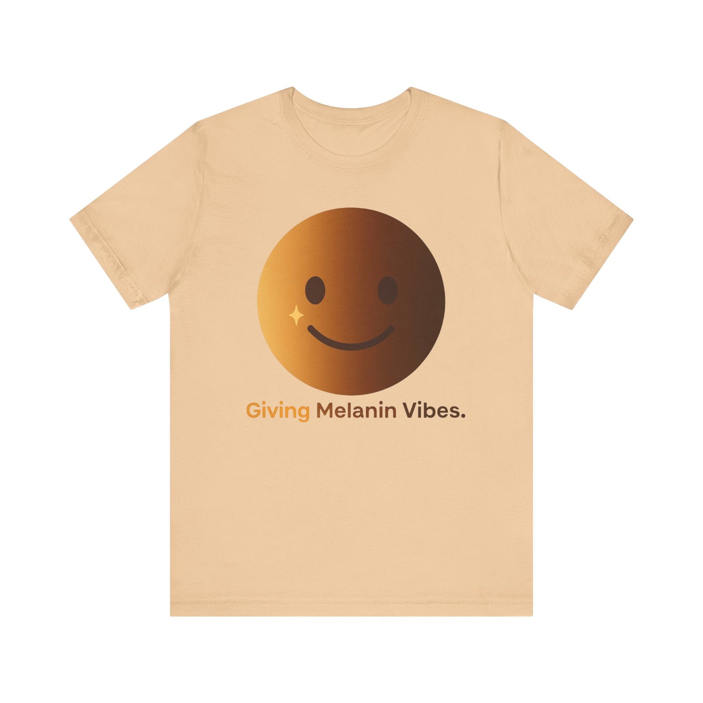 Melanated Emoji Tee- Giving Melanated Vibes- Style 1