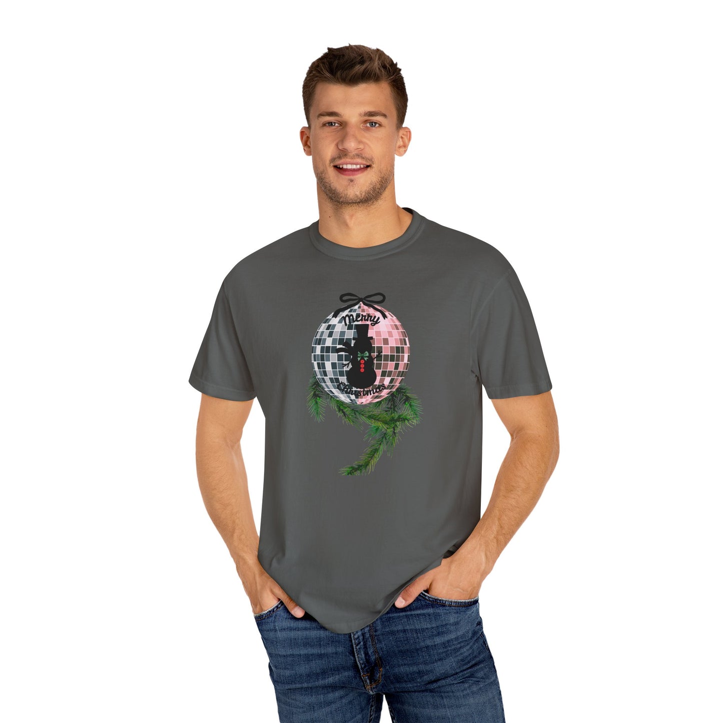 Christmas Disco Snowman T-shirt