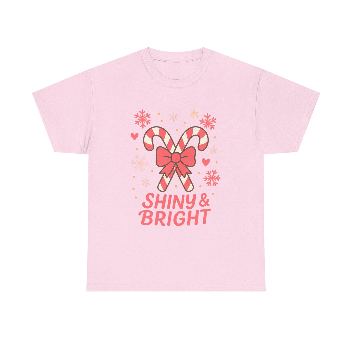Candy Cane Christmas Tee, Holiday Shirt, Festive Unisex Cotton Tee, Merry and Bright T-Shirt, Gift for Christmas, Winter Apparel