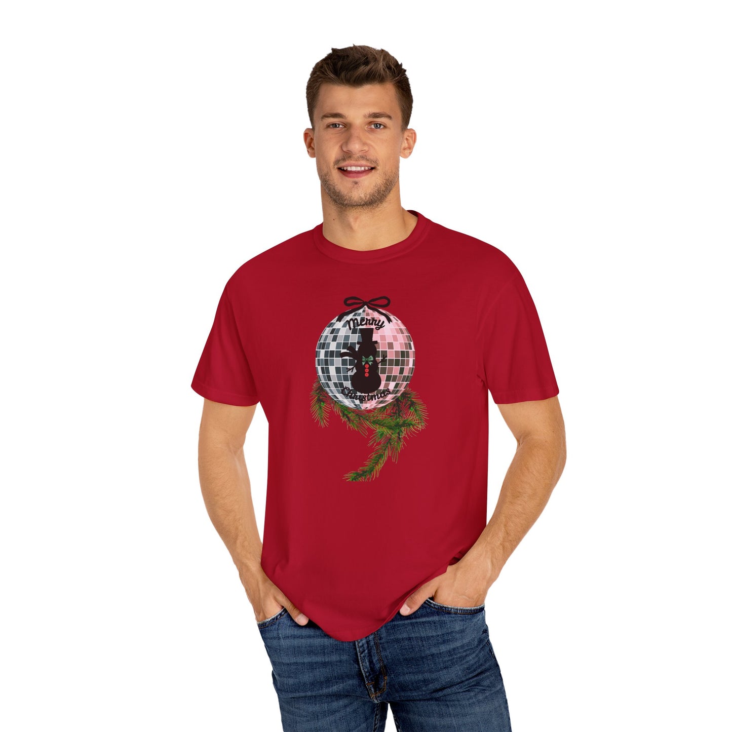 Christmas Disco Snowman T-shirt
