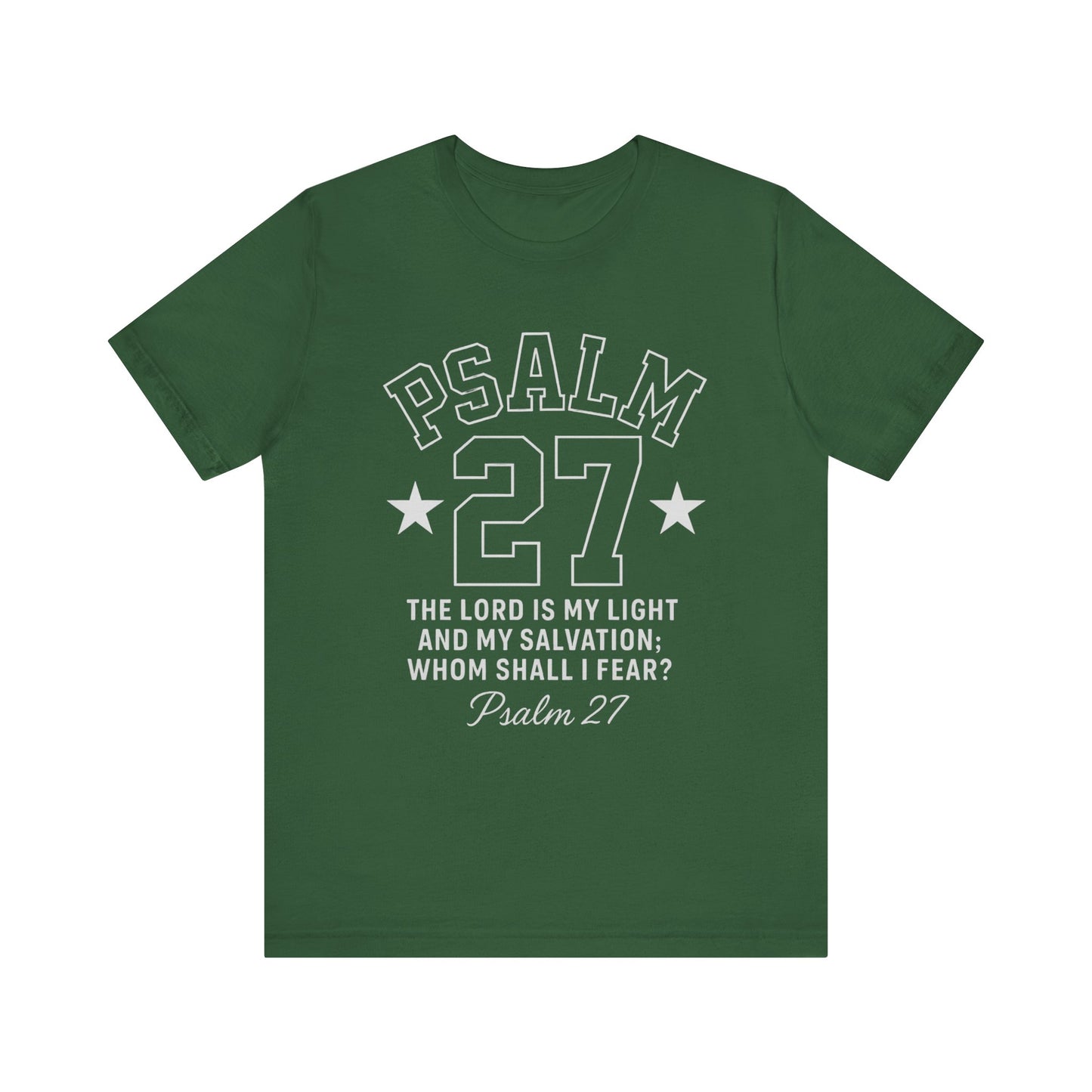 Unisex Jersey Tee - PSALM 27 Sporty Jersey Style Shirt