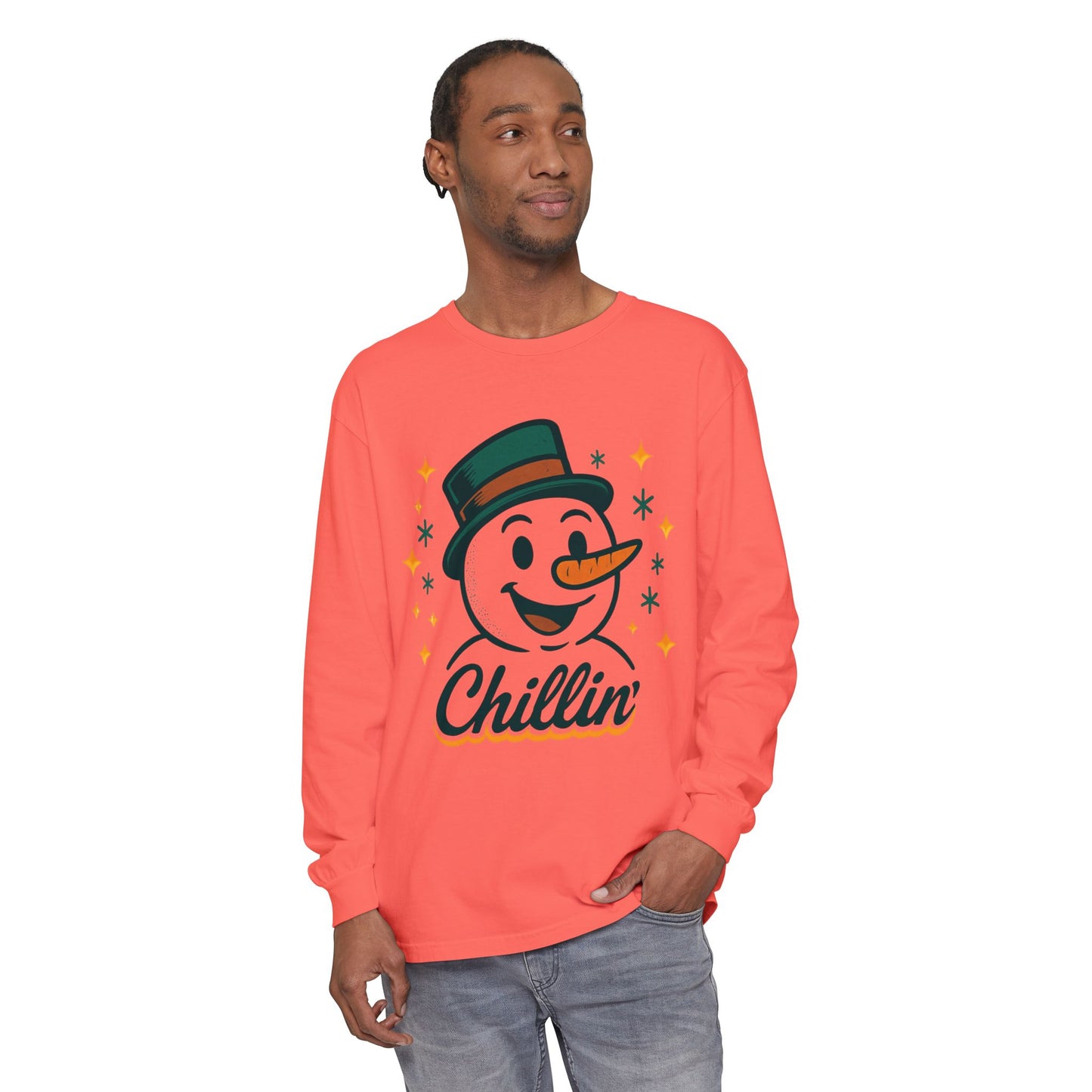 Unisex Garment-dyed Long Sleeve T-Shirt