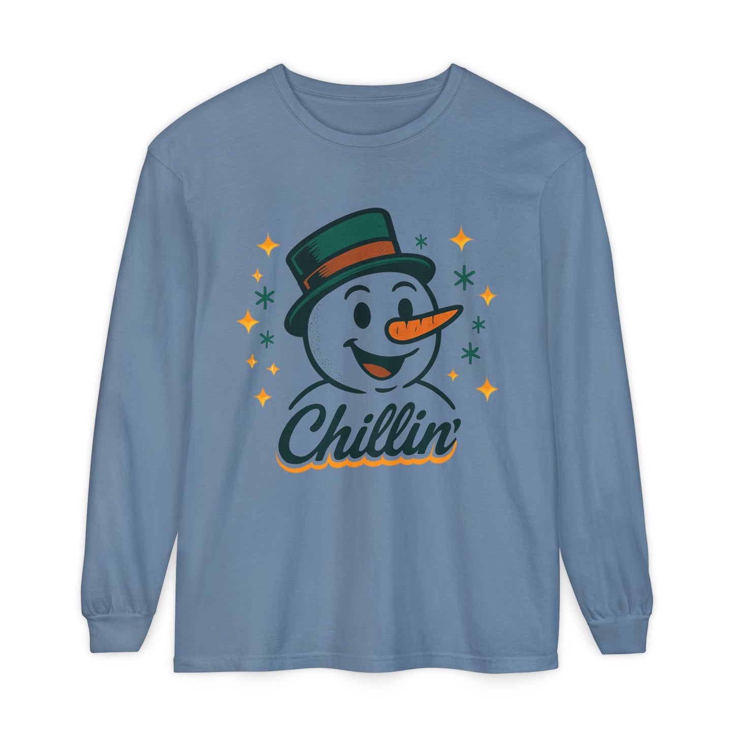Unisex Garment-dyed Long Sleeve T-Shirt