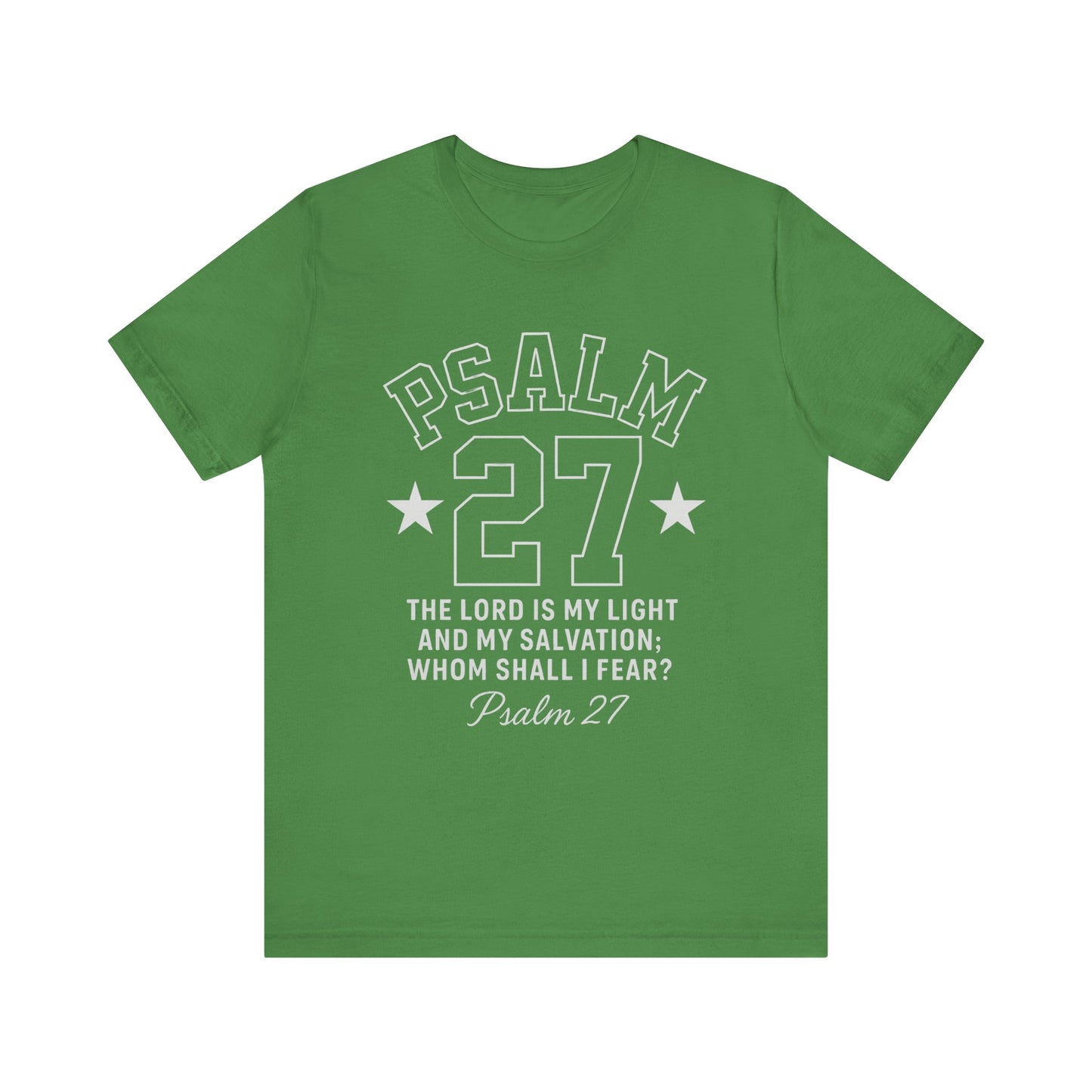Unisex Jersey Tee - PSALM 27 Sporty Jersey Style Shirt