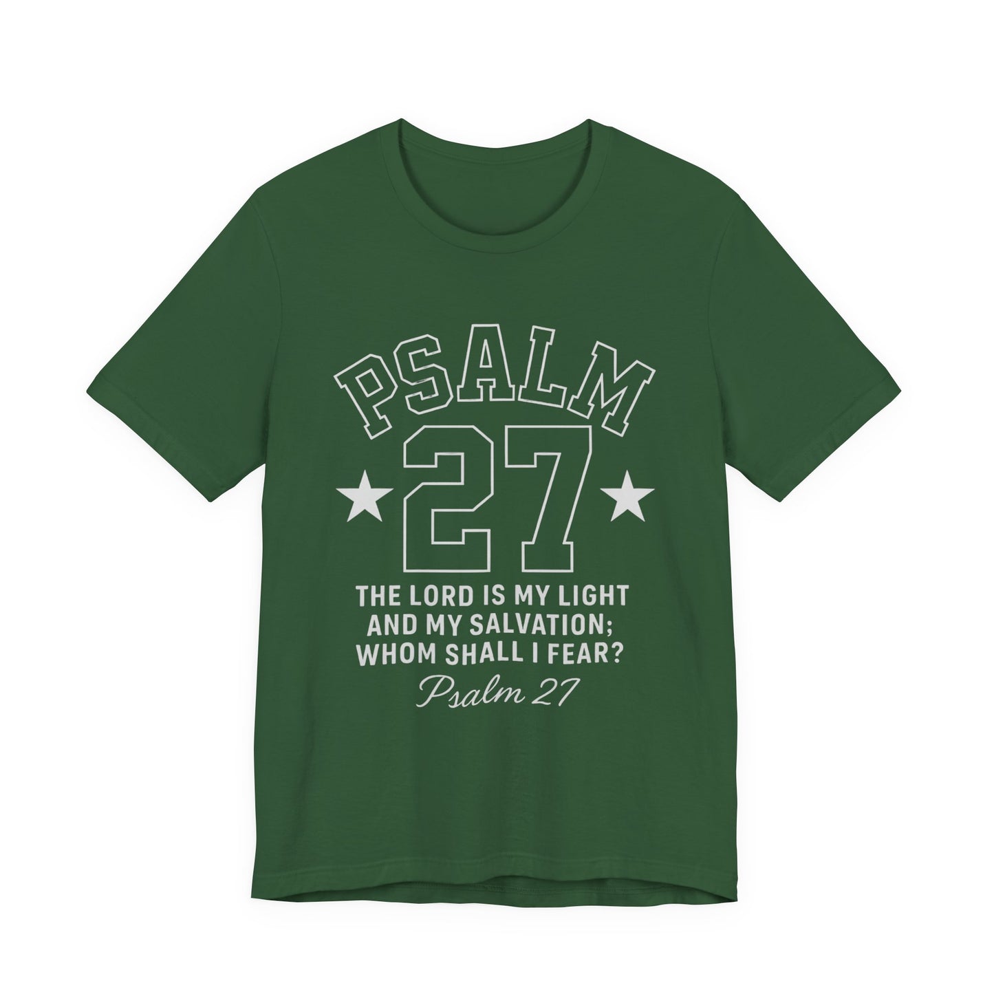 Unisex Jersey Tee - PSALM 27 Sporty Jersey Style Shirt