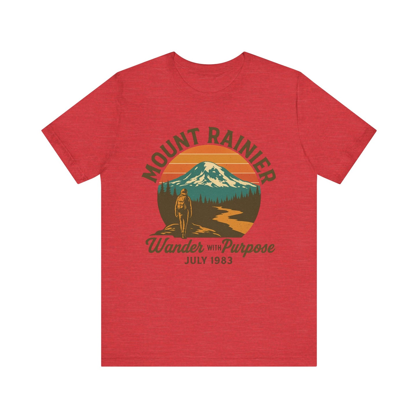 Adventure Tee - Wander with Purpose Retro Hiker