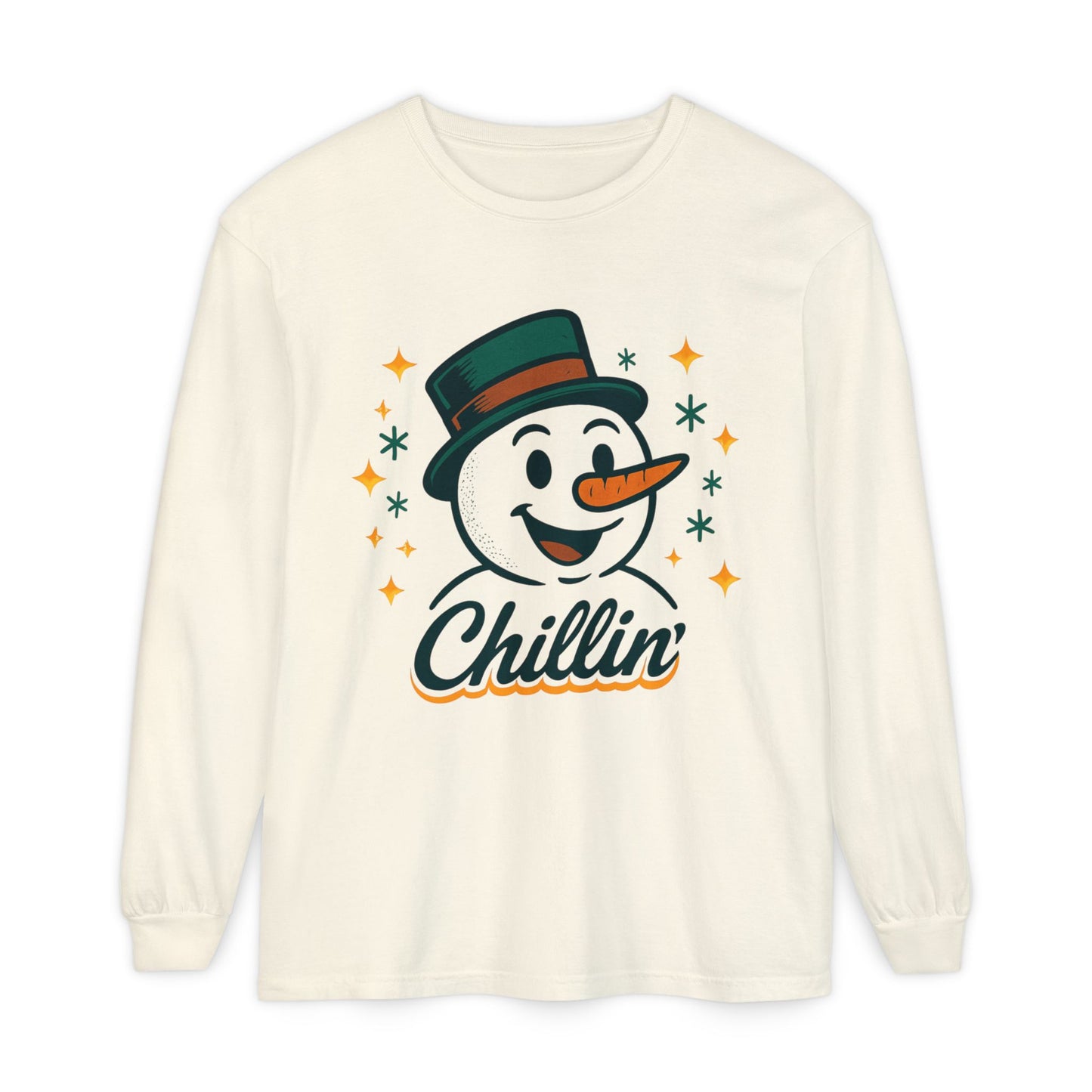 Unisex Garment-dyed Long Sleeve T-Shirt