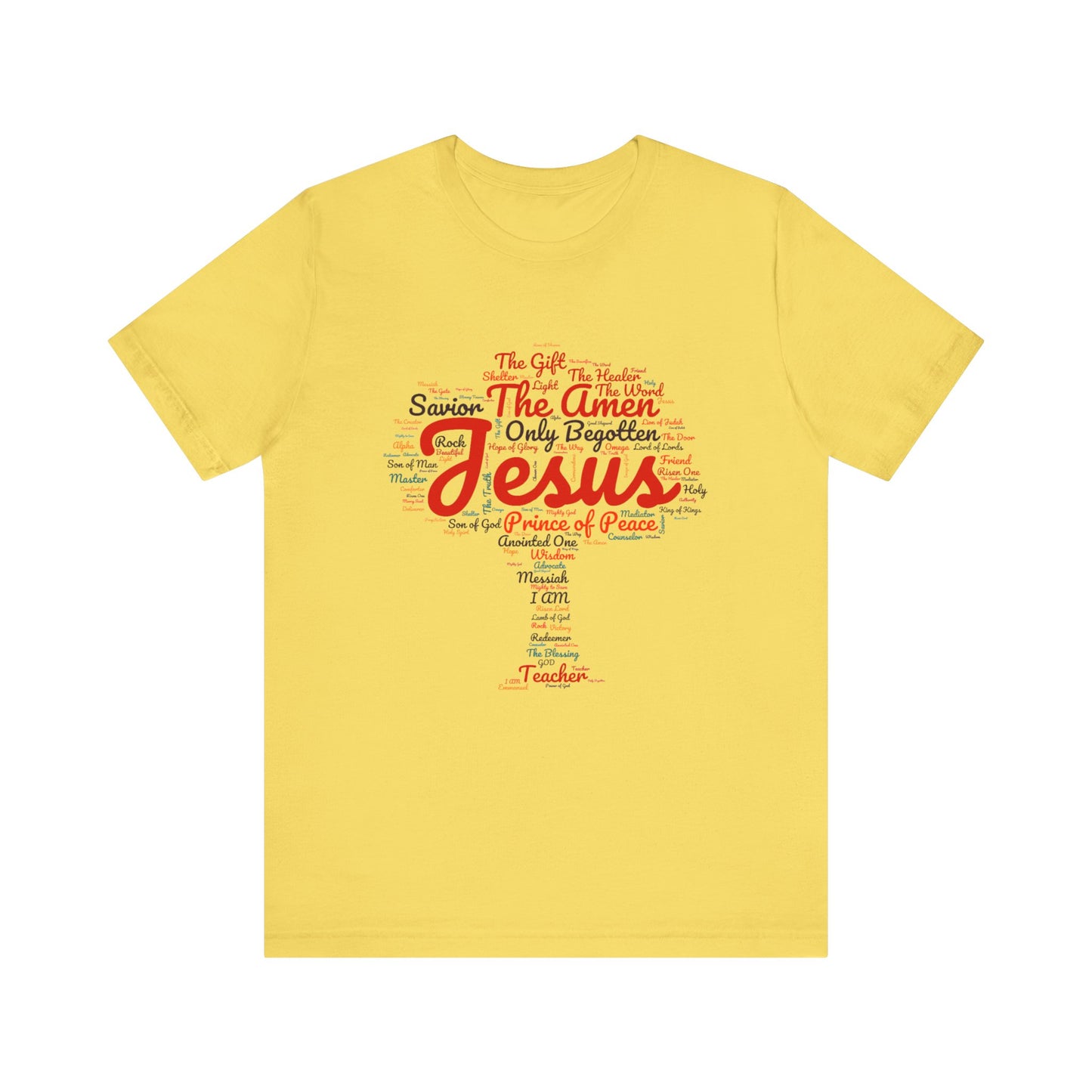Religious Tee - Names of JESUS Tree Design