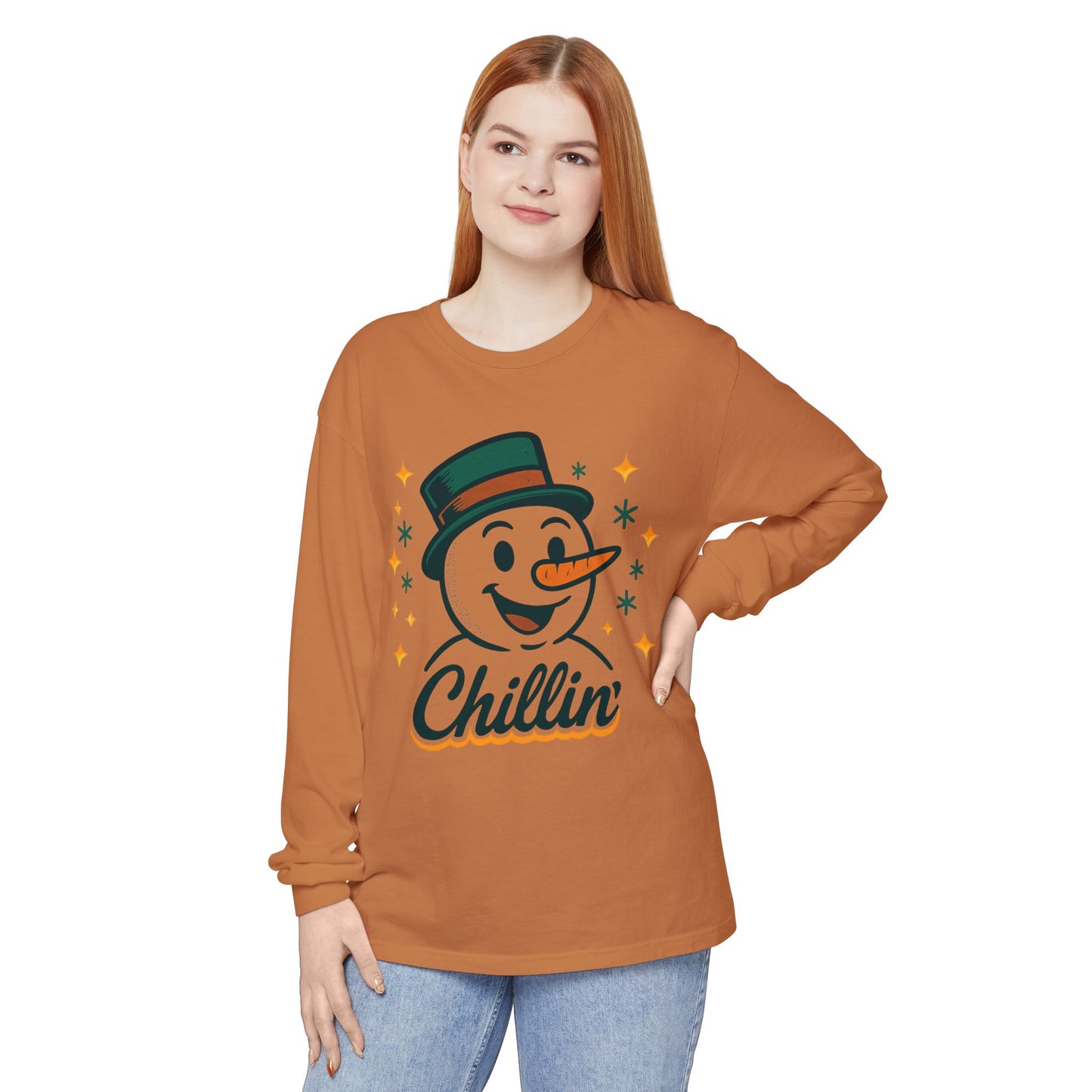 Unisex Garment-dyed Long Sleeve T-Shirt