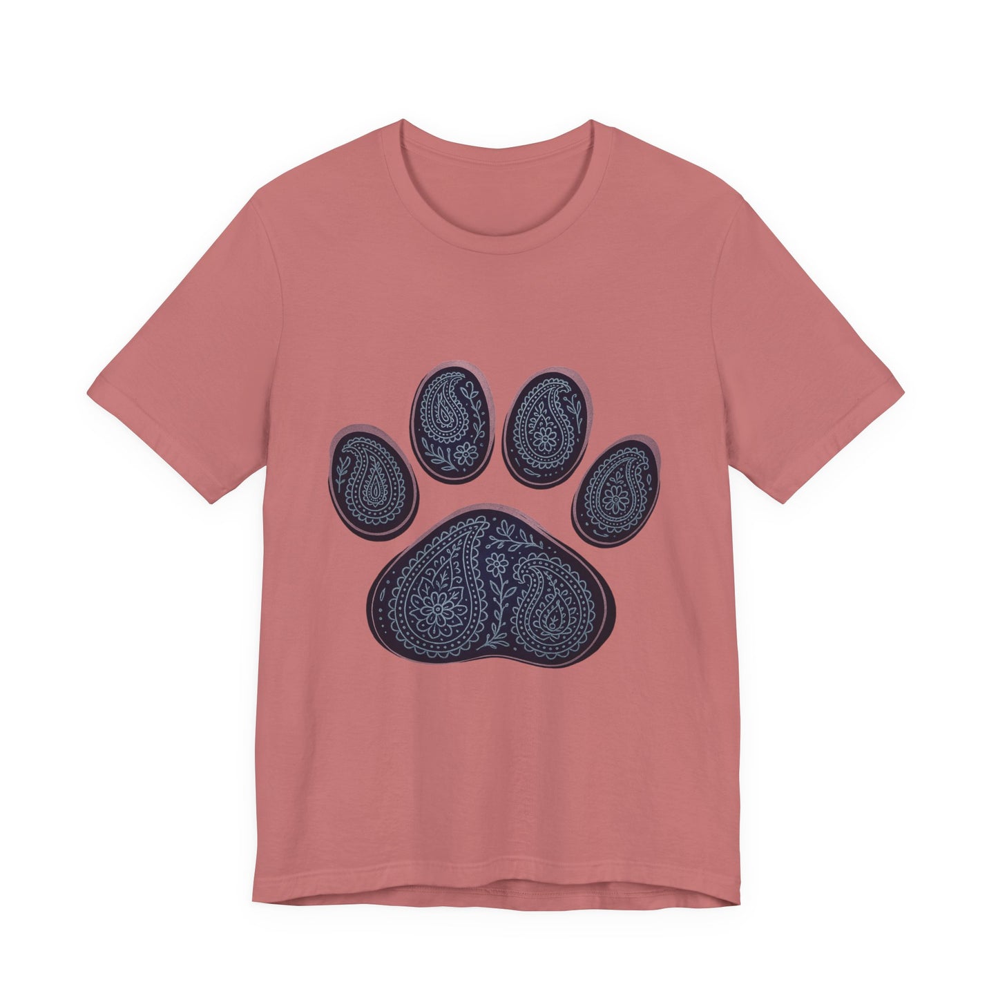 Blue Paisley Paw Tee