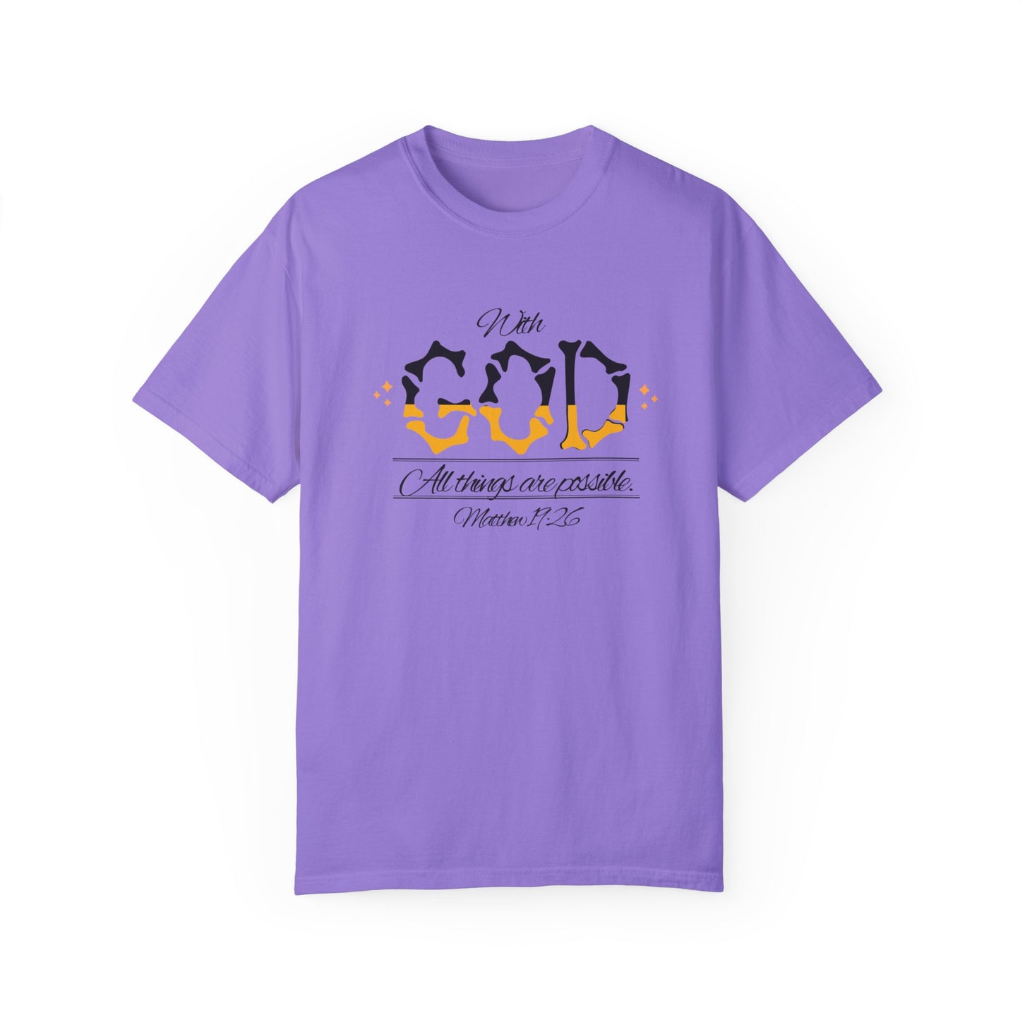 Hope-filled Unisex T-shirt with Matthew 29:16 Scripture