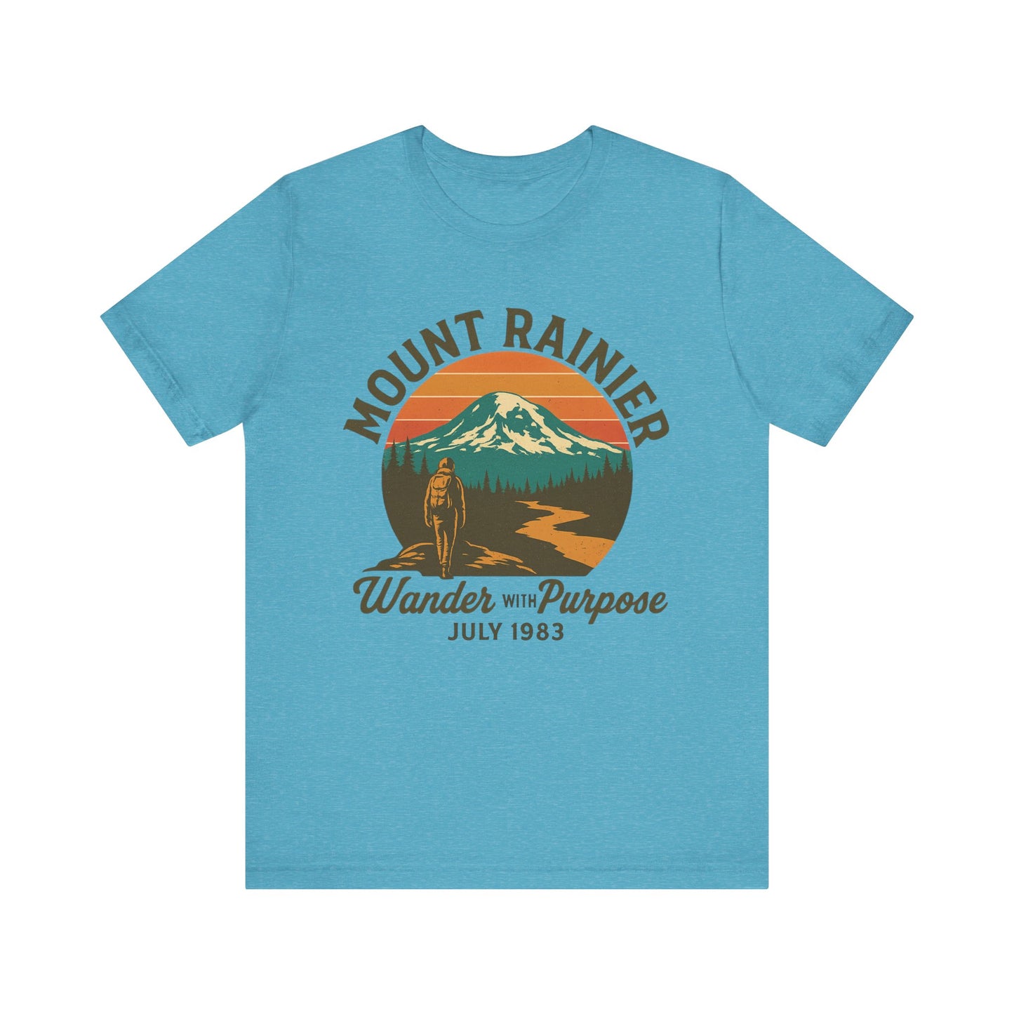 Adventure Tee - Wander with Purpose Retro Hiker