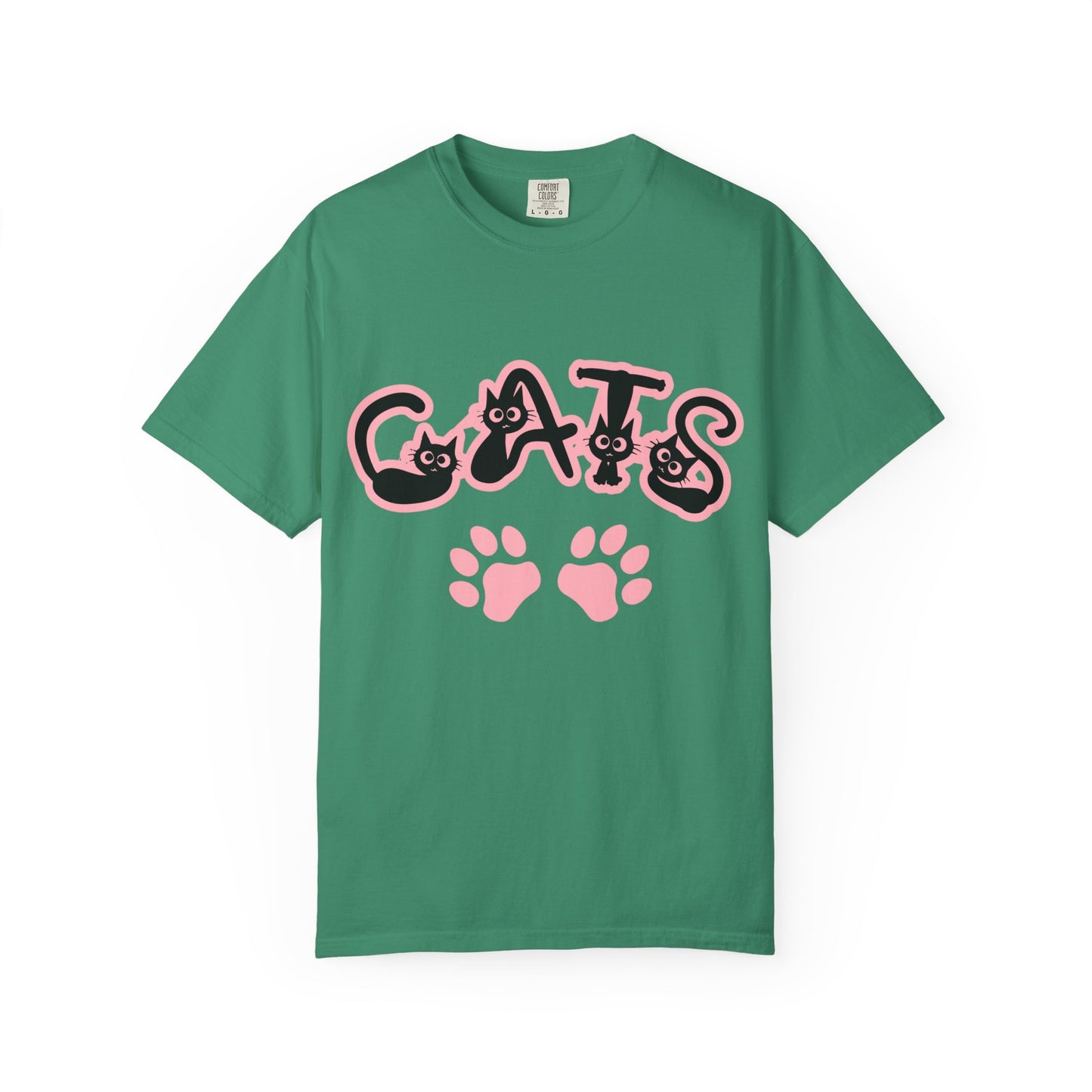 Cat Lover Unisex T-shirt with CATS Font Design
