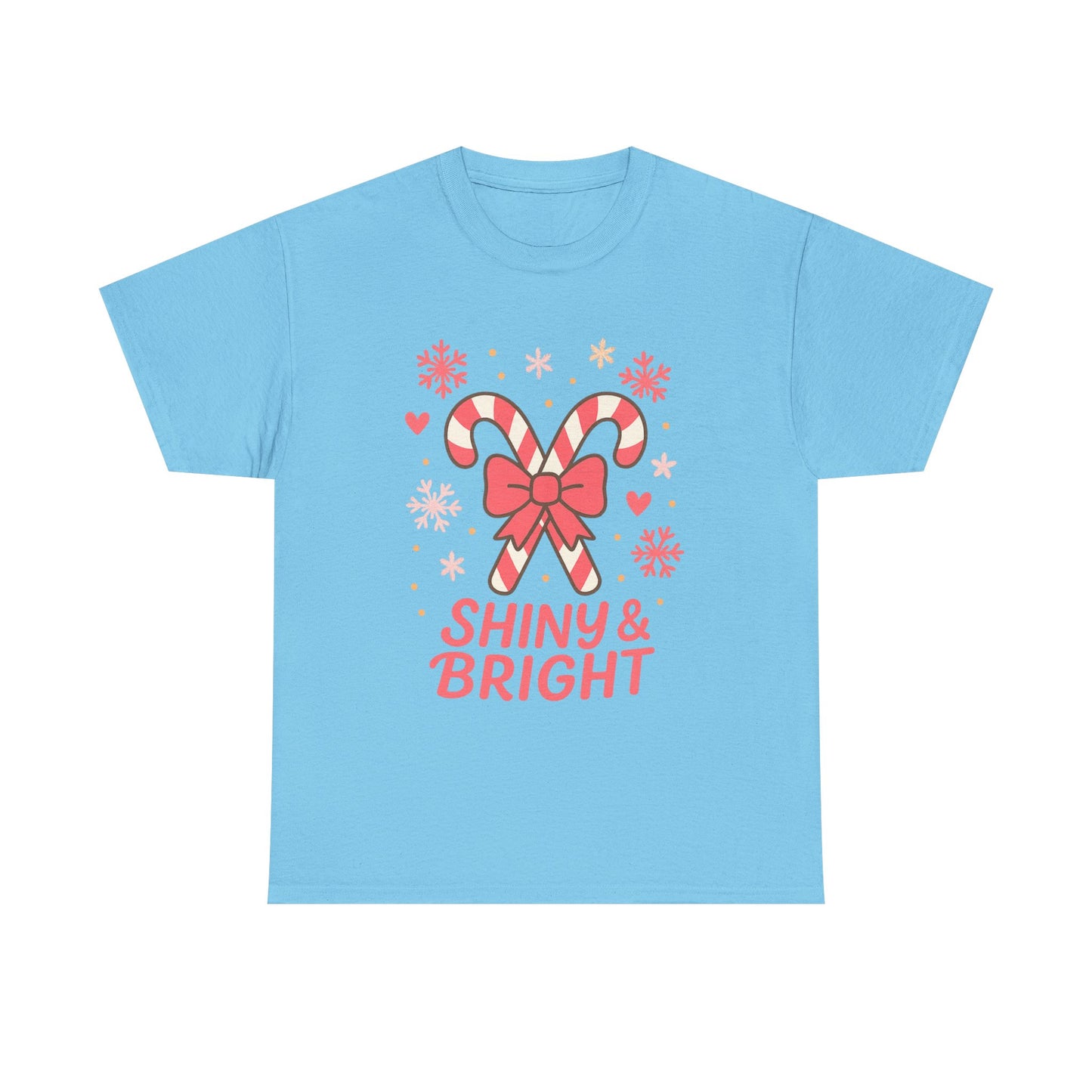 Candy Cane Christmas Tee, Holiday Shirt, Festive Unisex Cotton Tee, Merry and Bright T-Shirt, Gift for Christmas, Winter Apparel