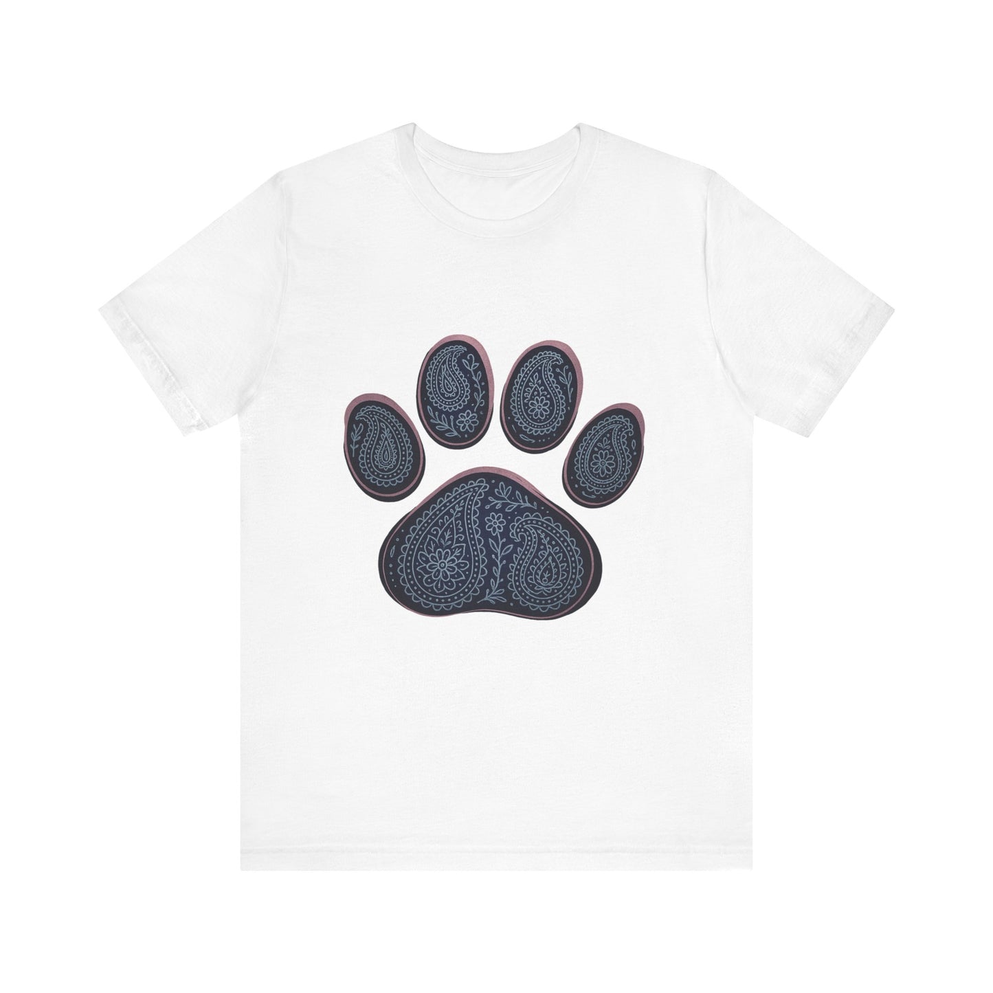 Blue Paisley Paw Tee
